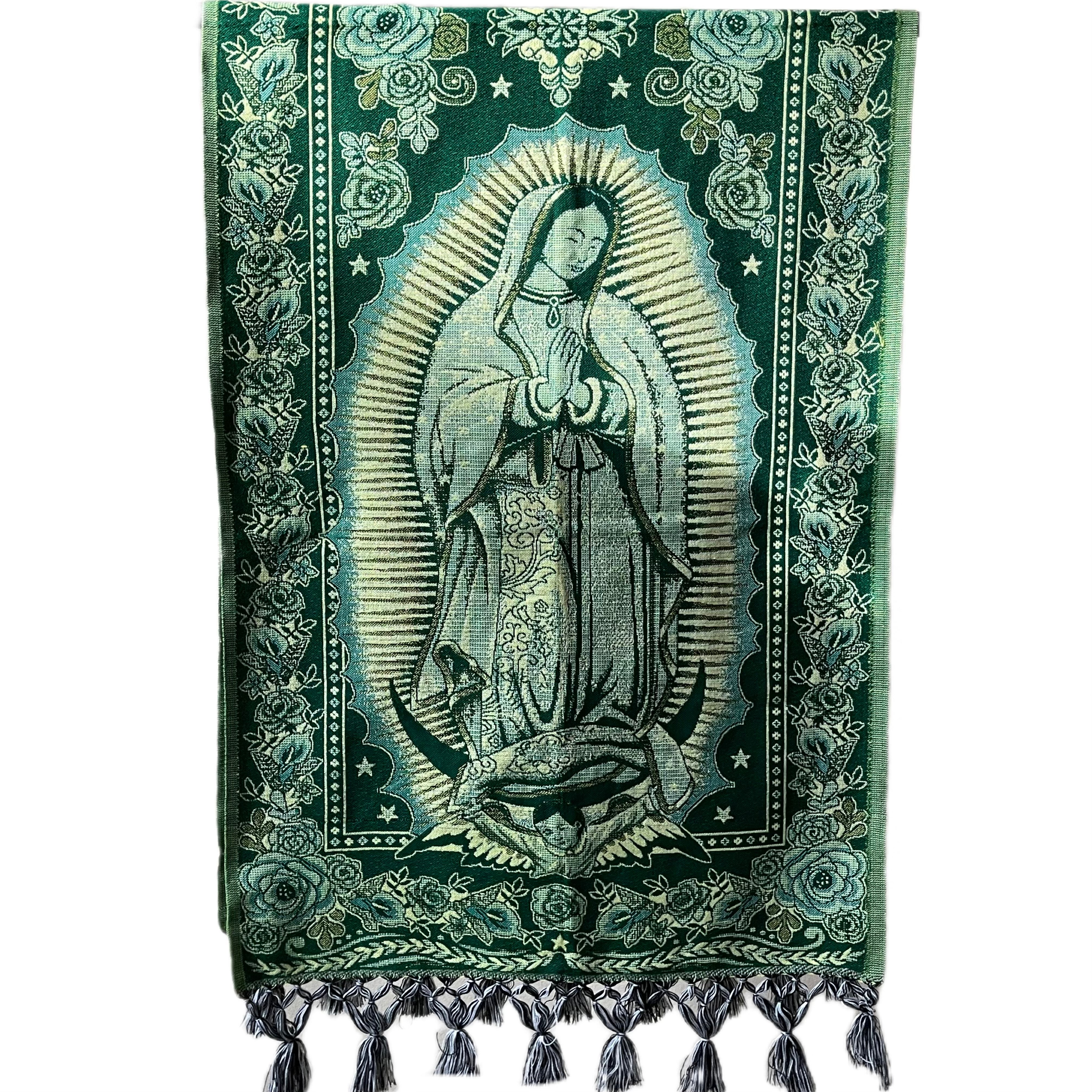 VIRGENCITA SHAWL - LIME GREEN