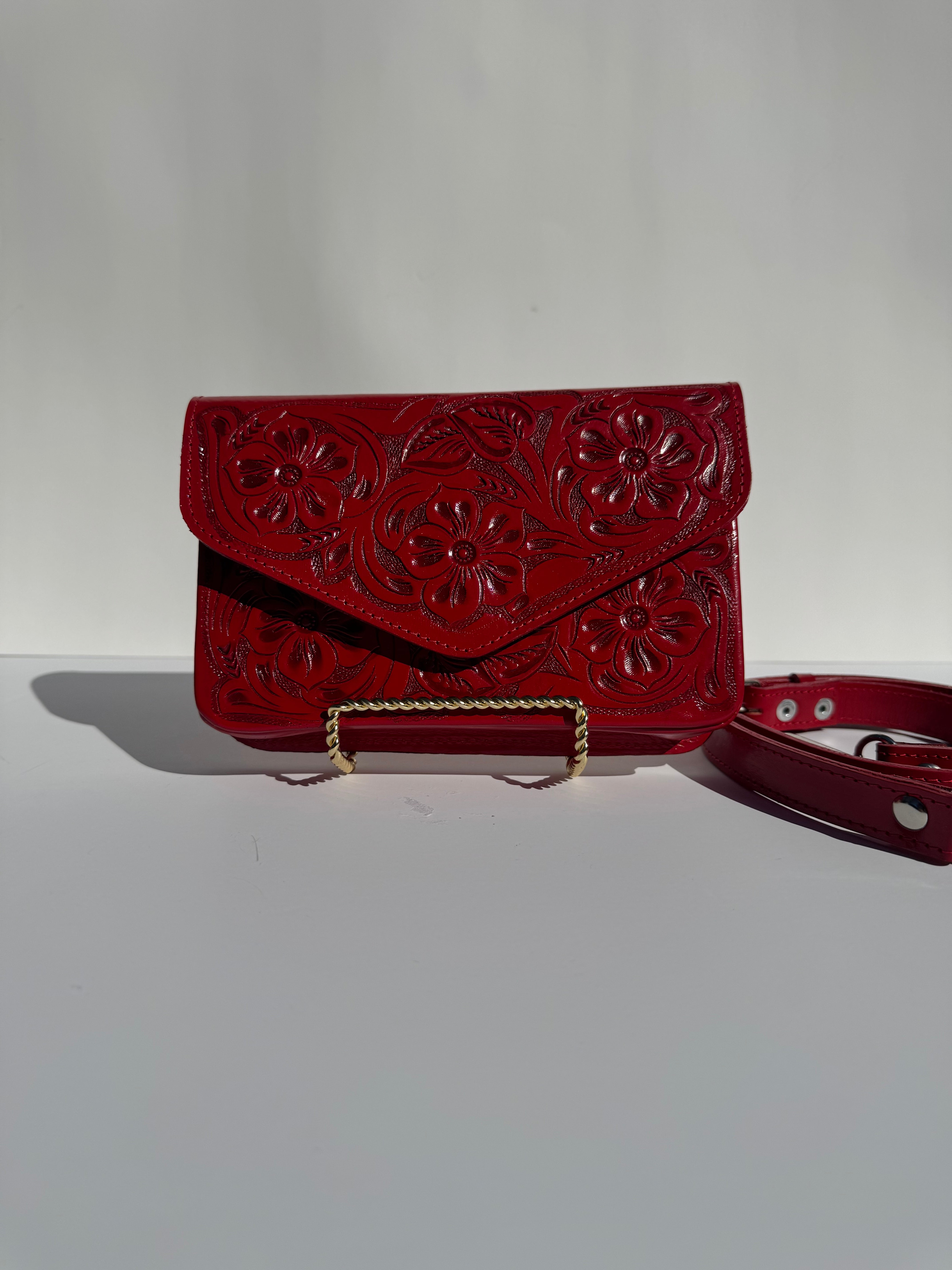 MARIA ELENA HANDBAG - RED - PREORDER