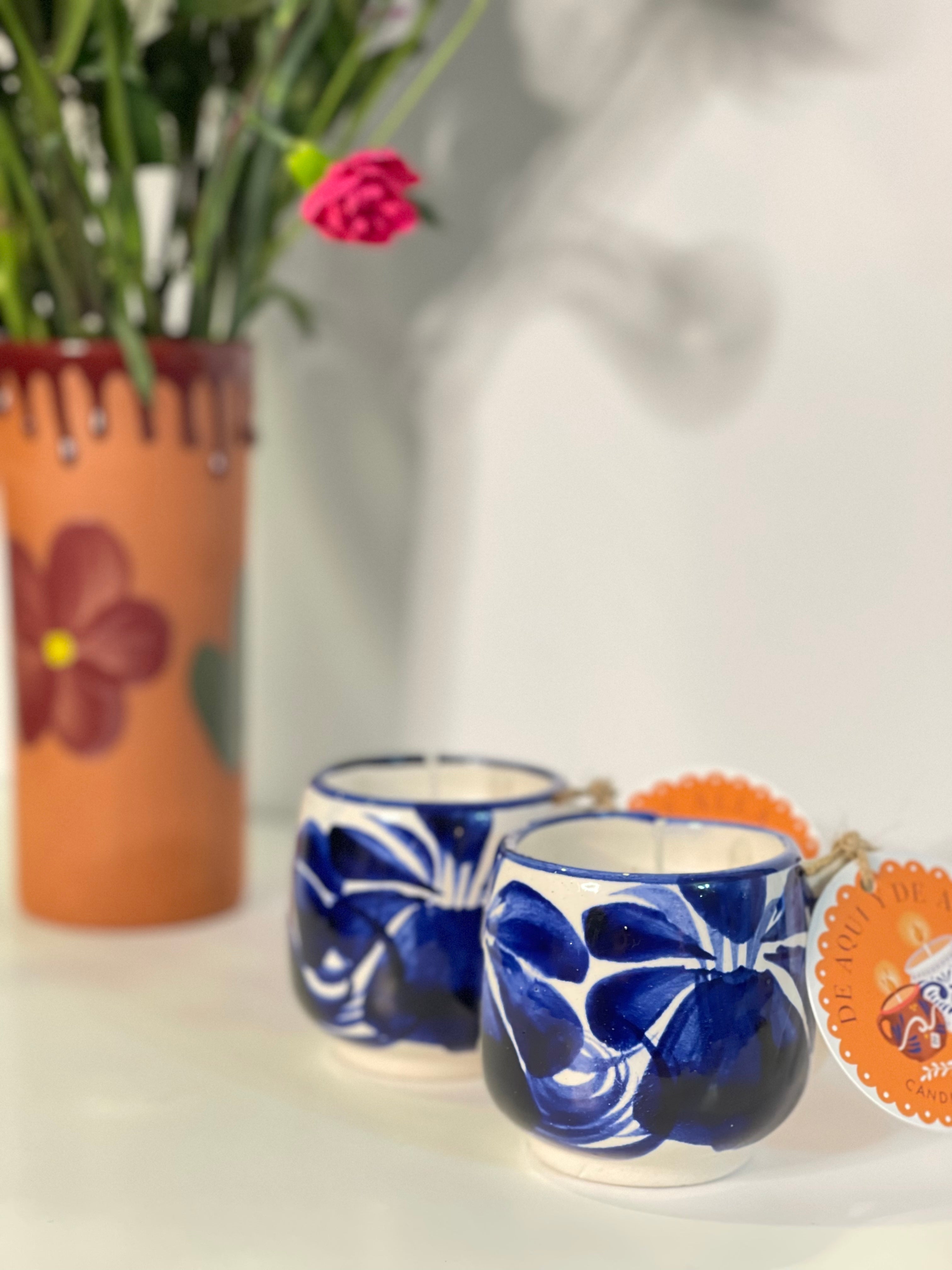 CERAMIC BLUE CUP - SANDIA