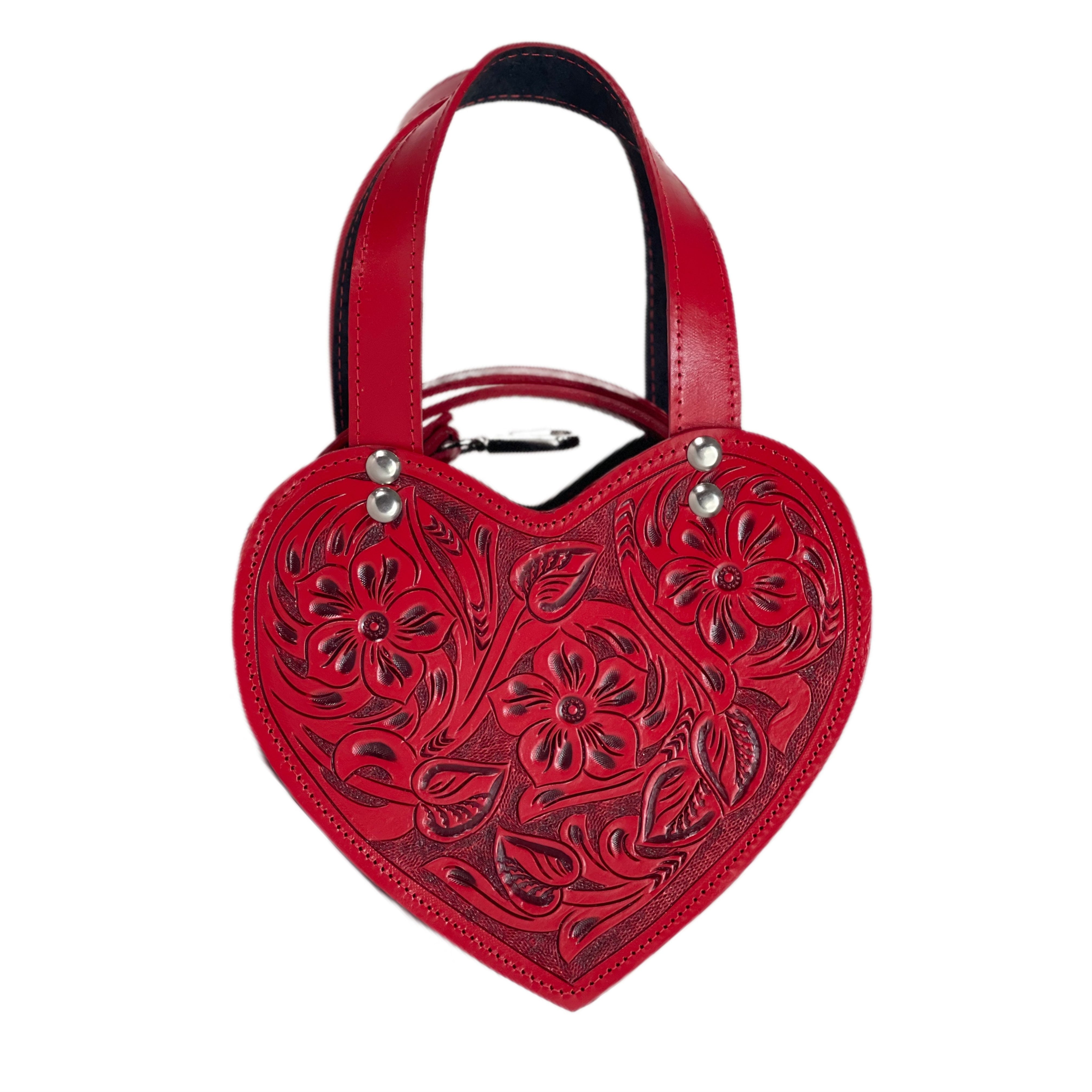 RED - CORAZON HANDBAG