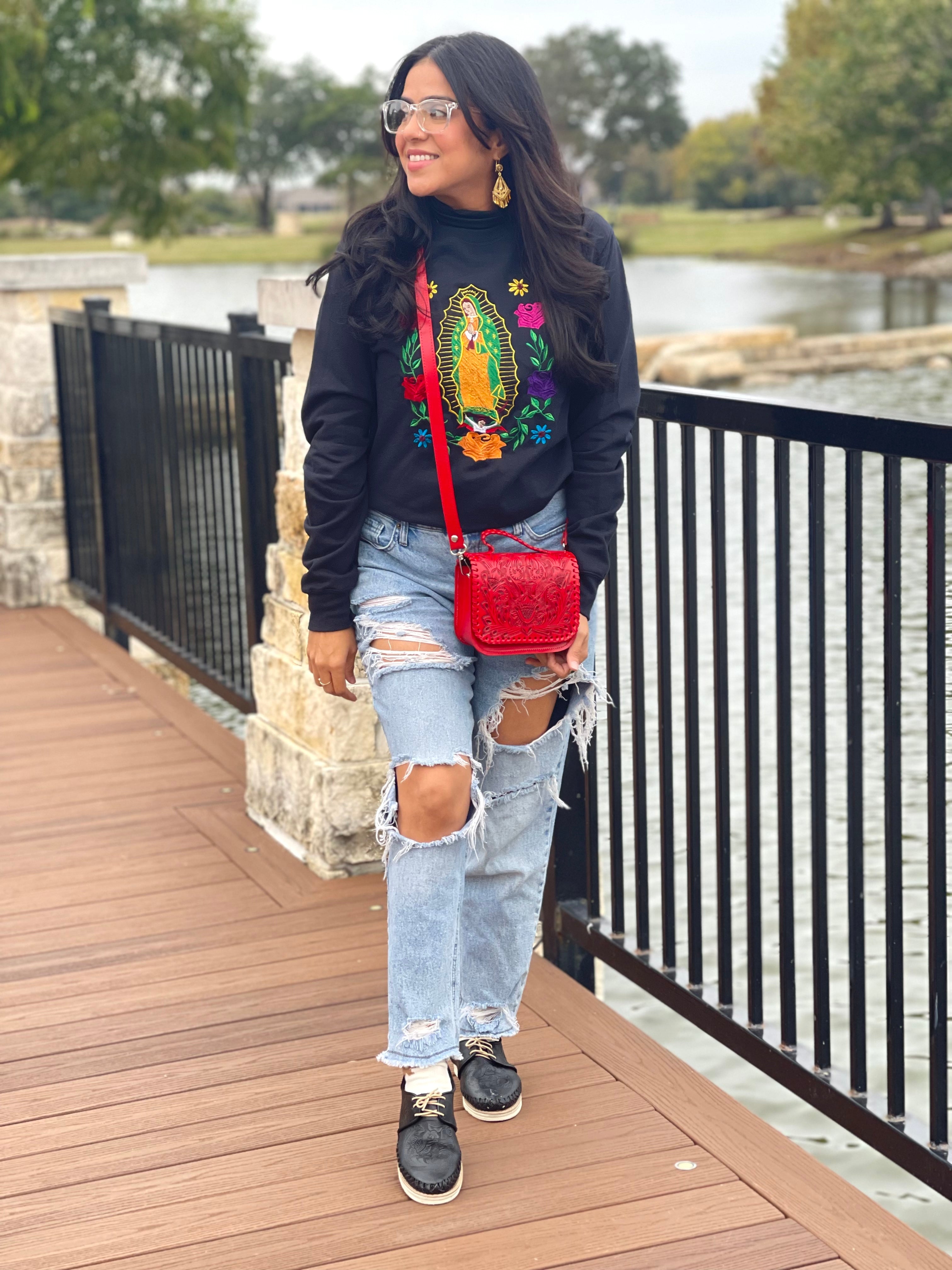 MINI VICTORIA HANDBAG - ROJO