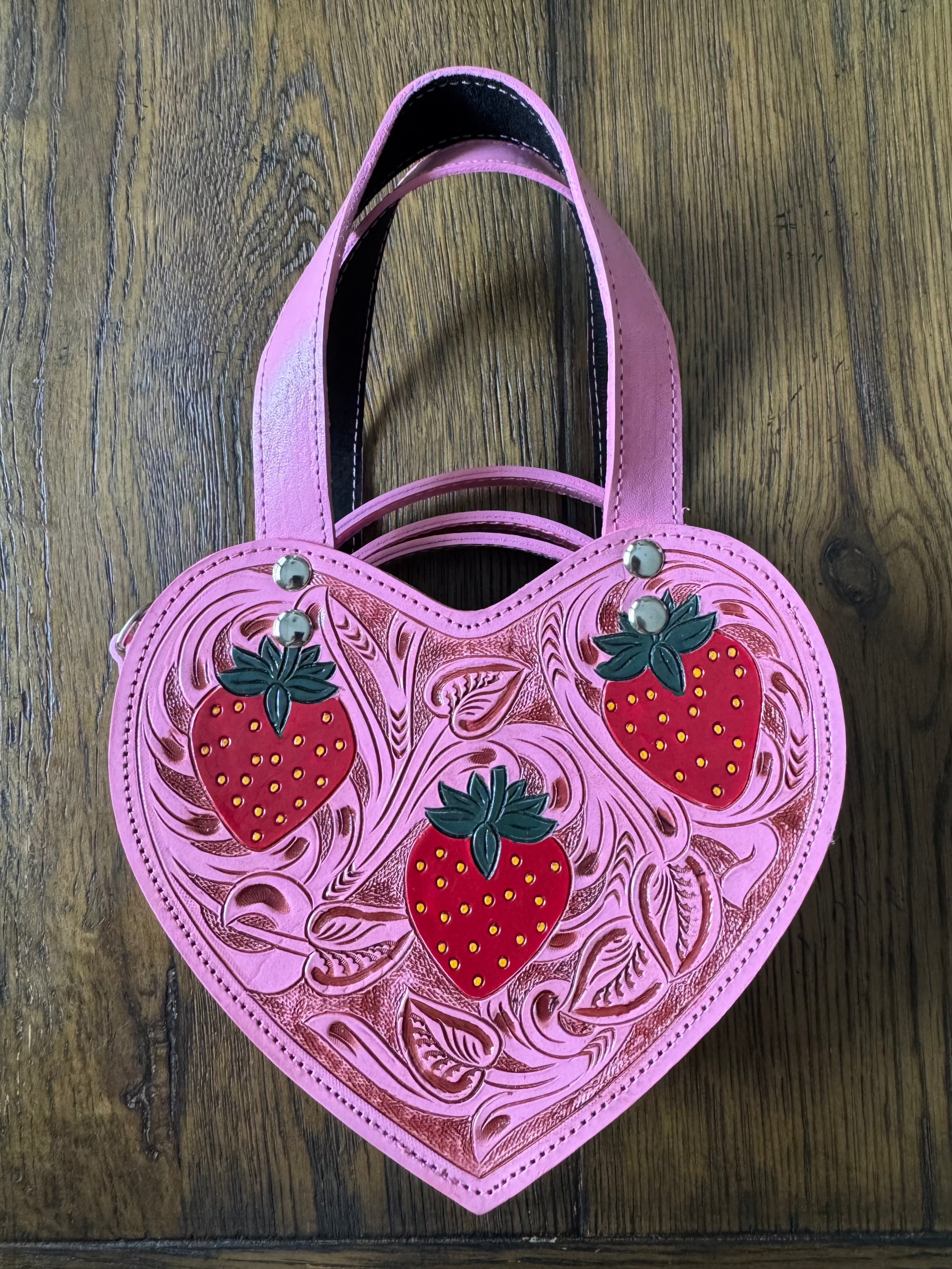 NIÑA FRESA CORAZÓN HANDBAG -ROSITA