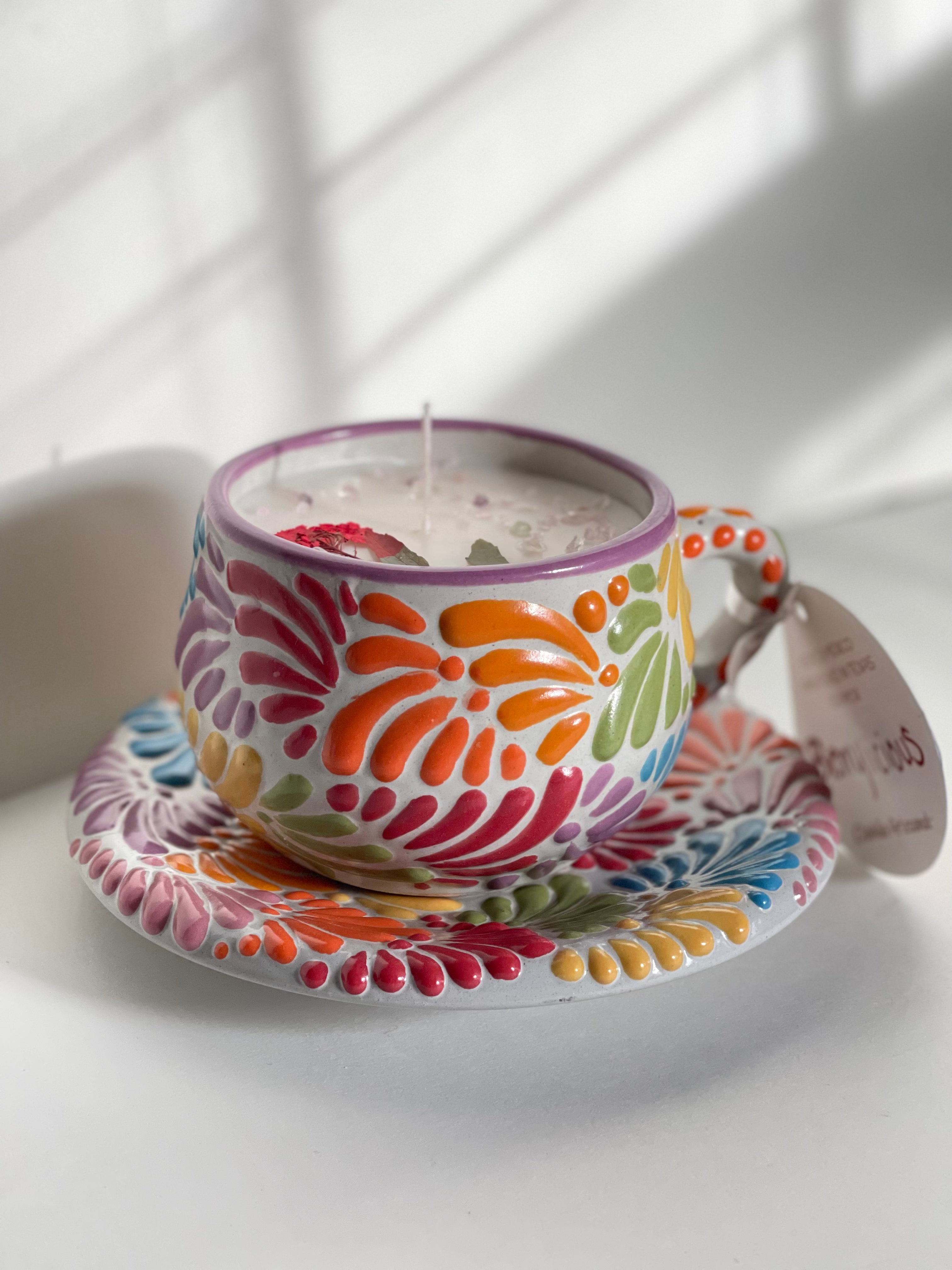 TAZA DE CAFE DE COLORES SET - SANDÍA