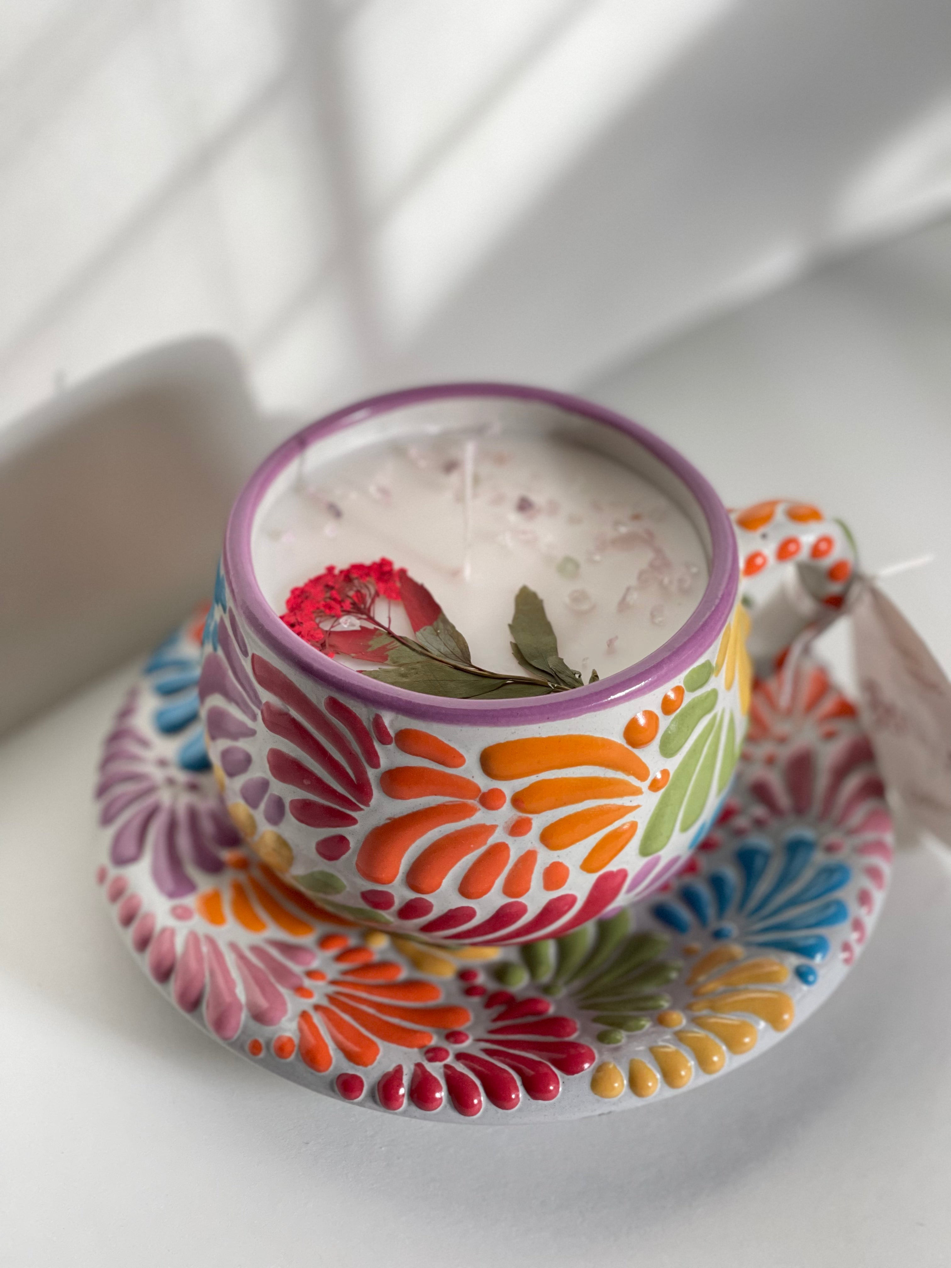 TAZA DE CAFE DE COLORES SET - SANDÍA