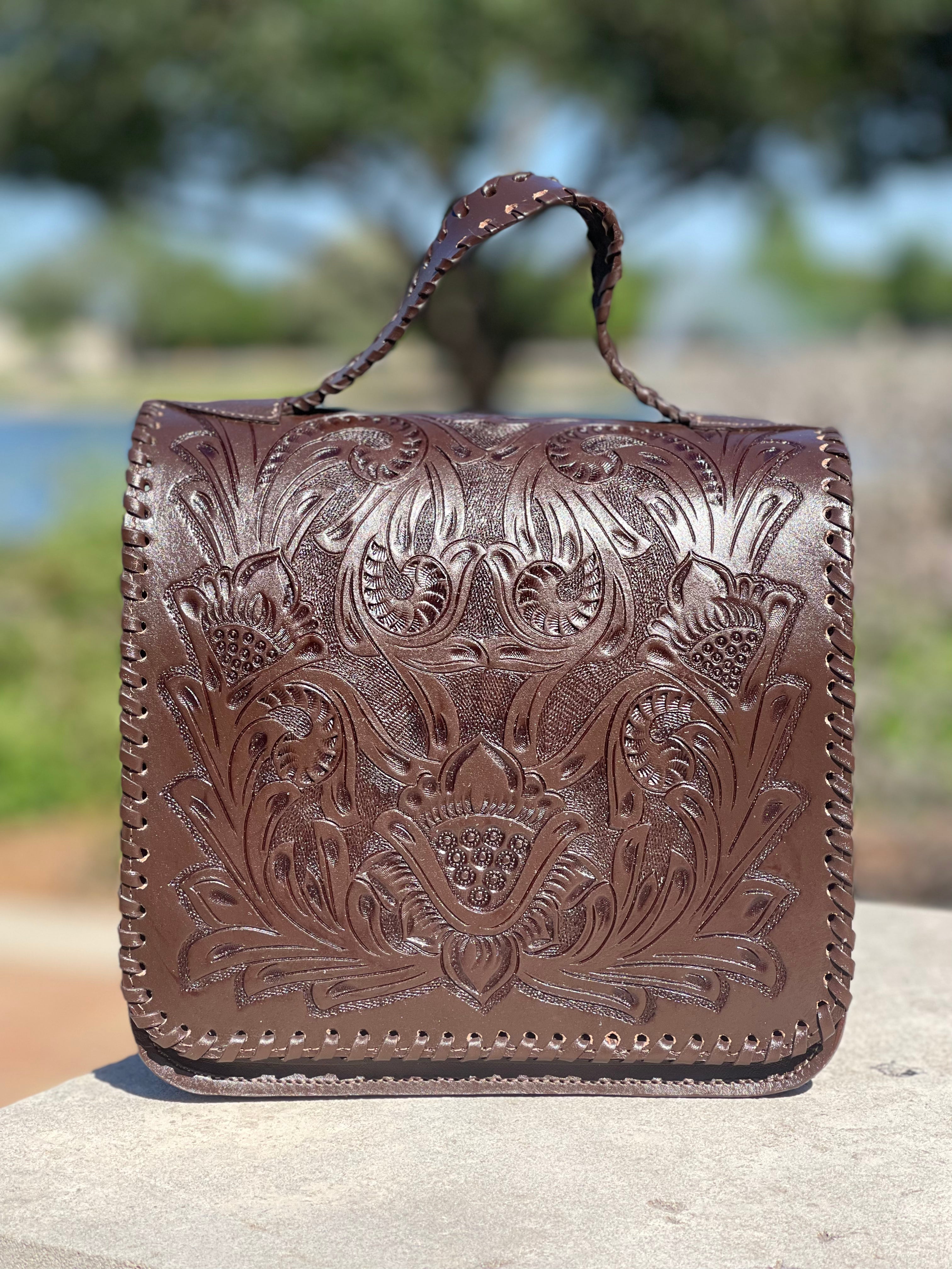 VICTORIA HANDBAG - DARK CHOCOLATE