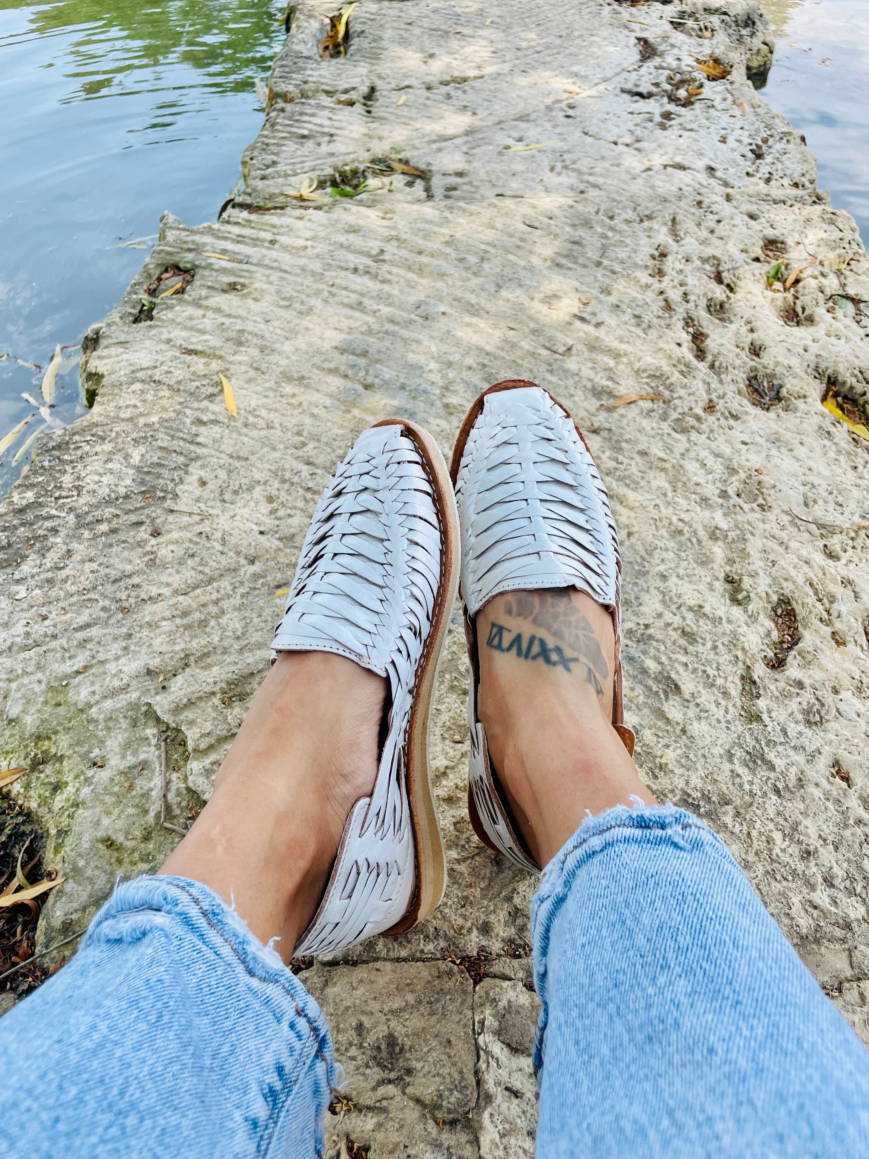 HUARACHES ELUNEY - BLANCO