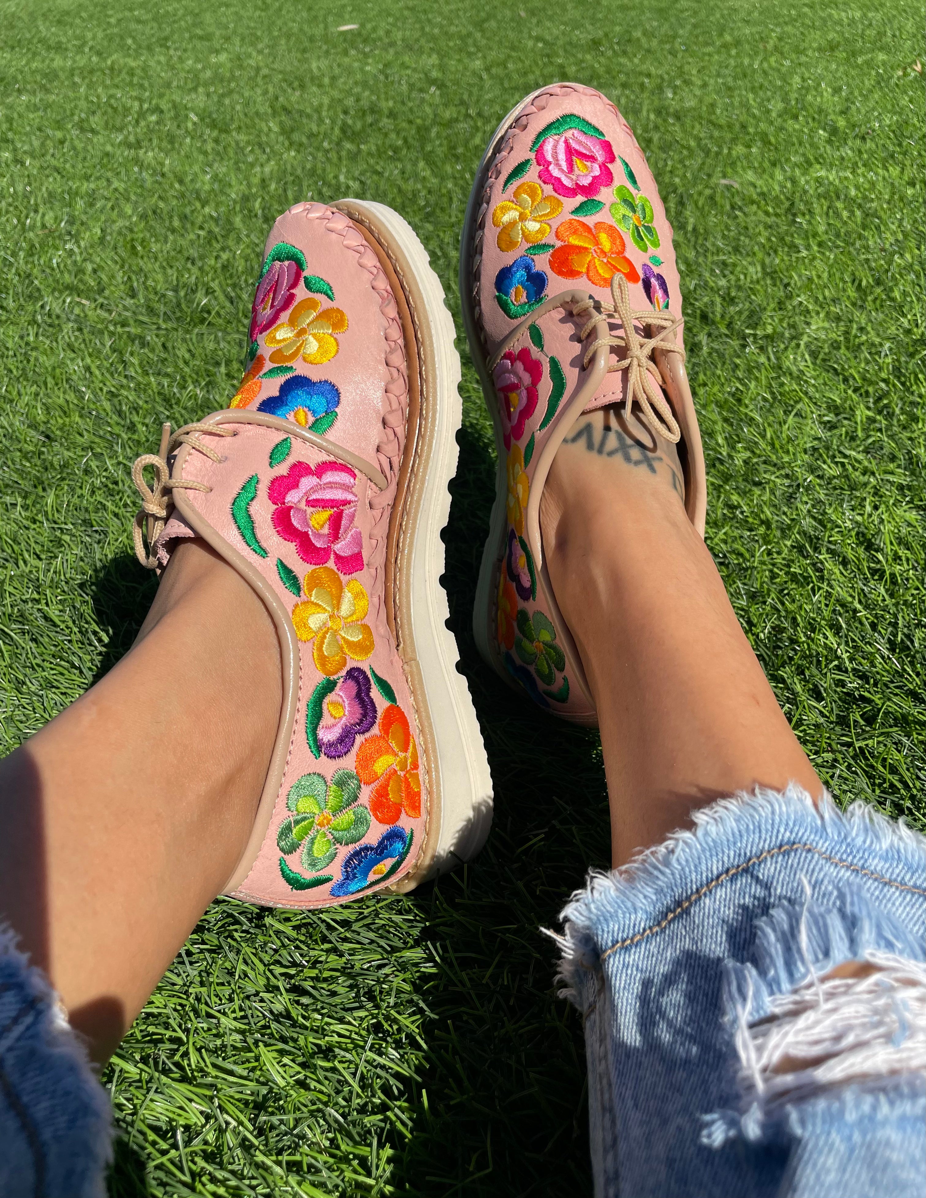 FLORES LOAFERS - ROSA PASTEL