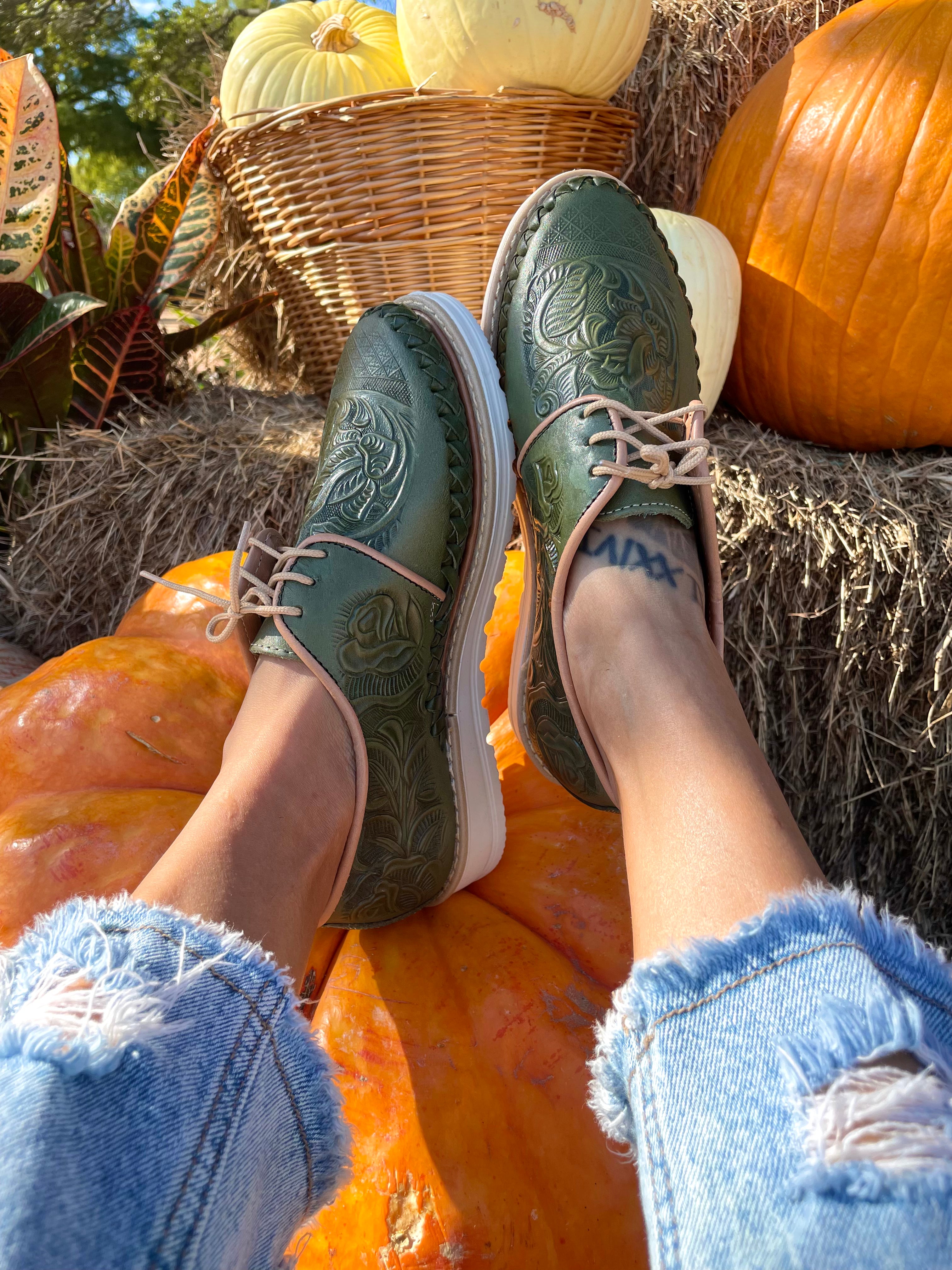 LOAFERS - MILITARY GREEN