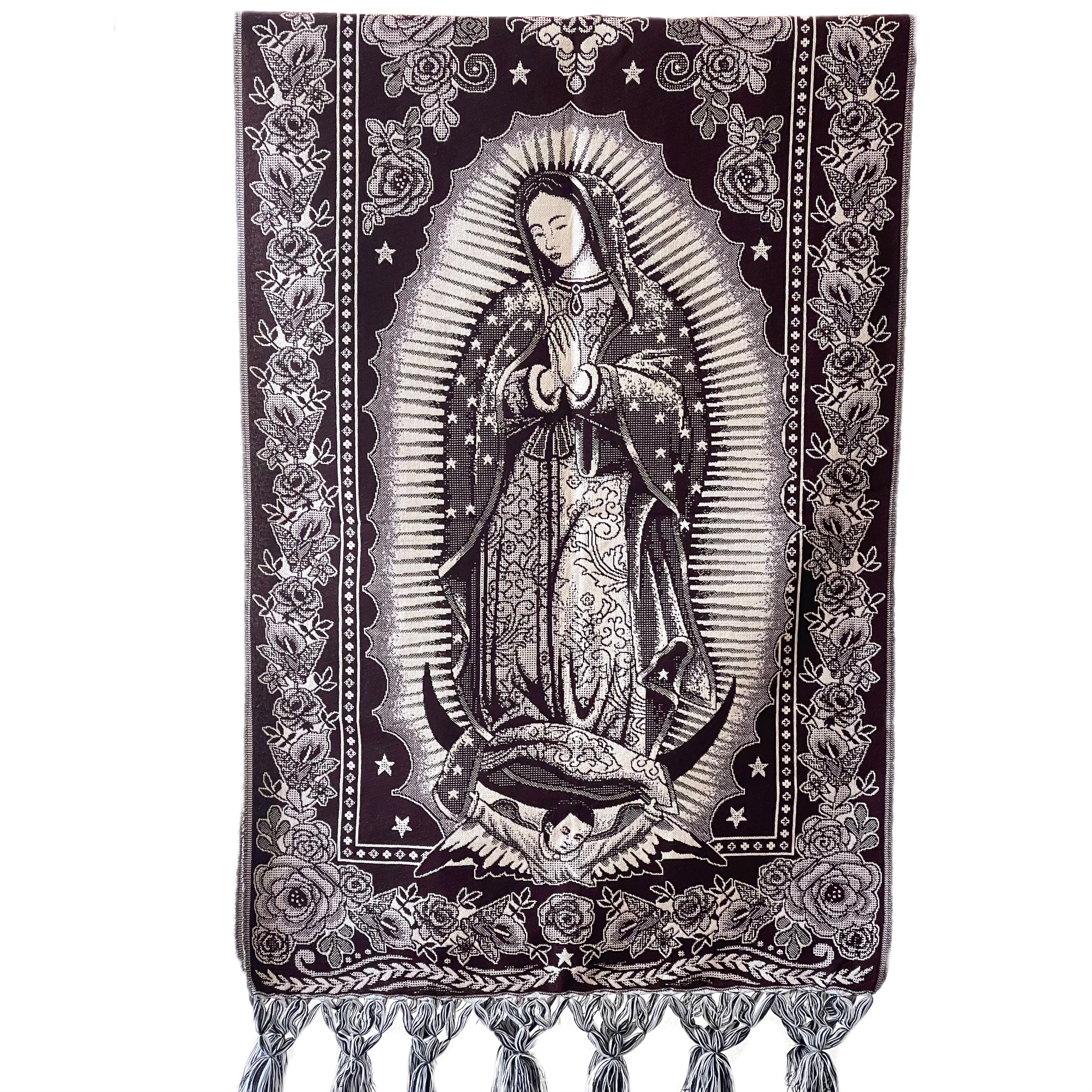VIRGENCITA SHAWL - MAROON