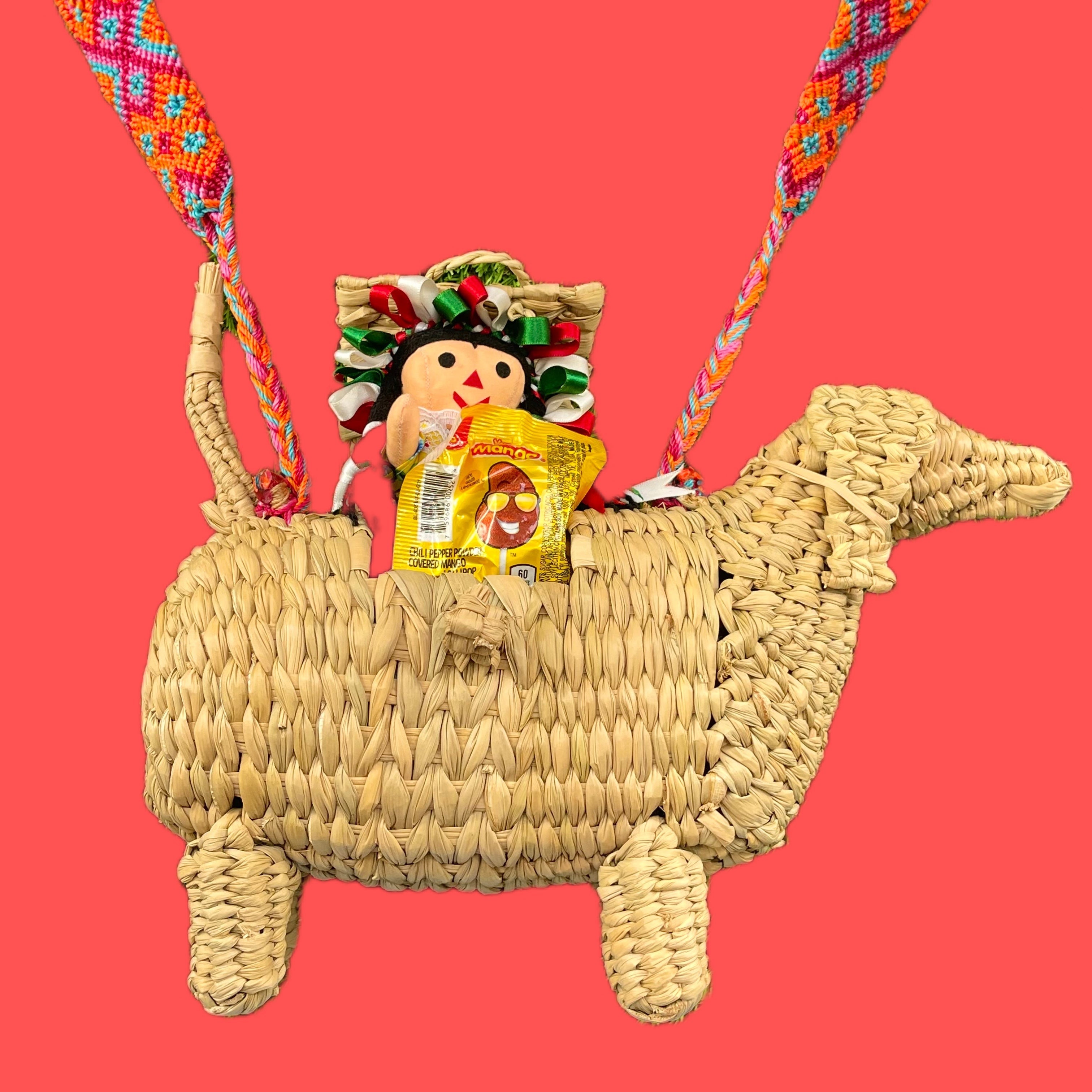 BOLSA DE PALMA TIRANTES Y BORLA - DOGGY
