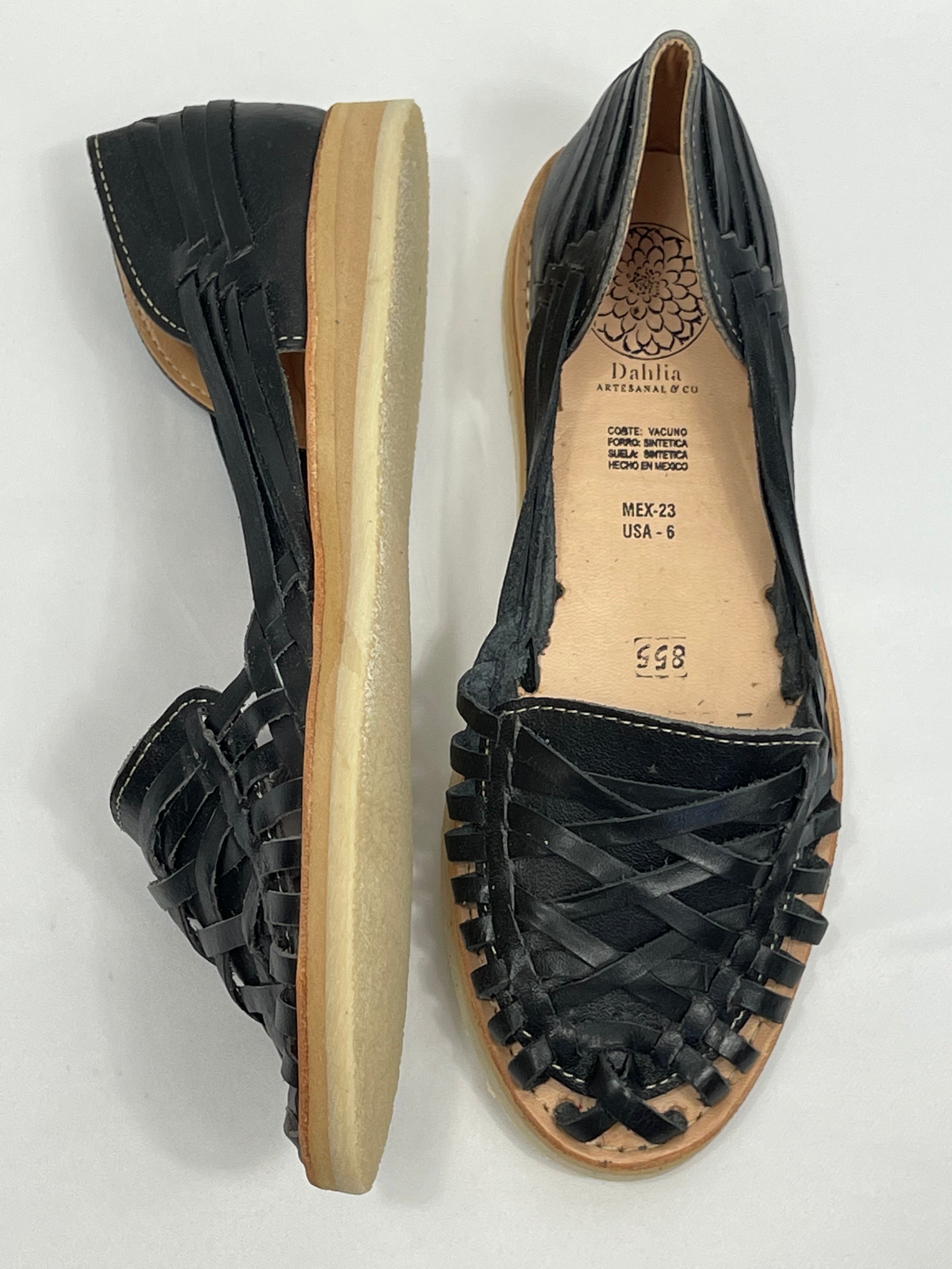 HUARACHES PALOMA - NEGRO