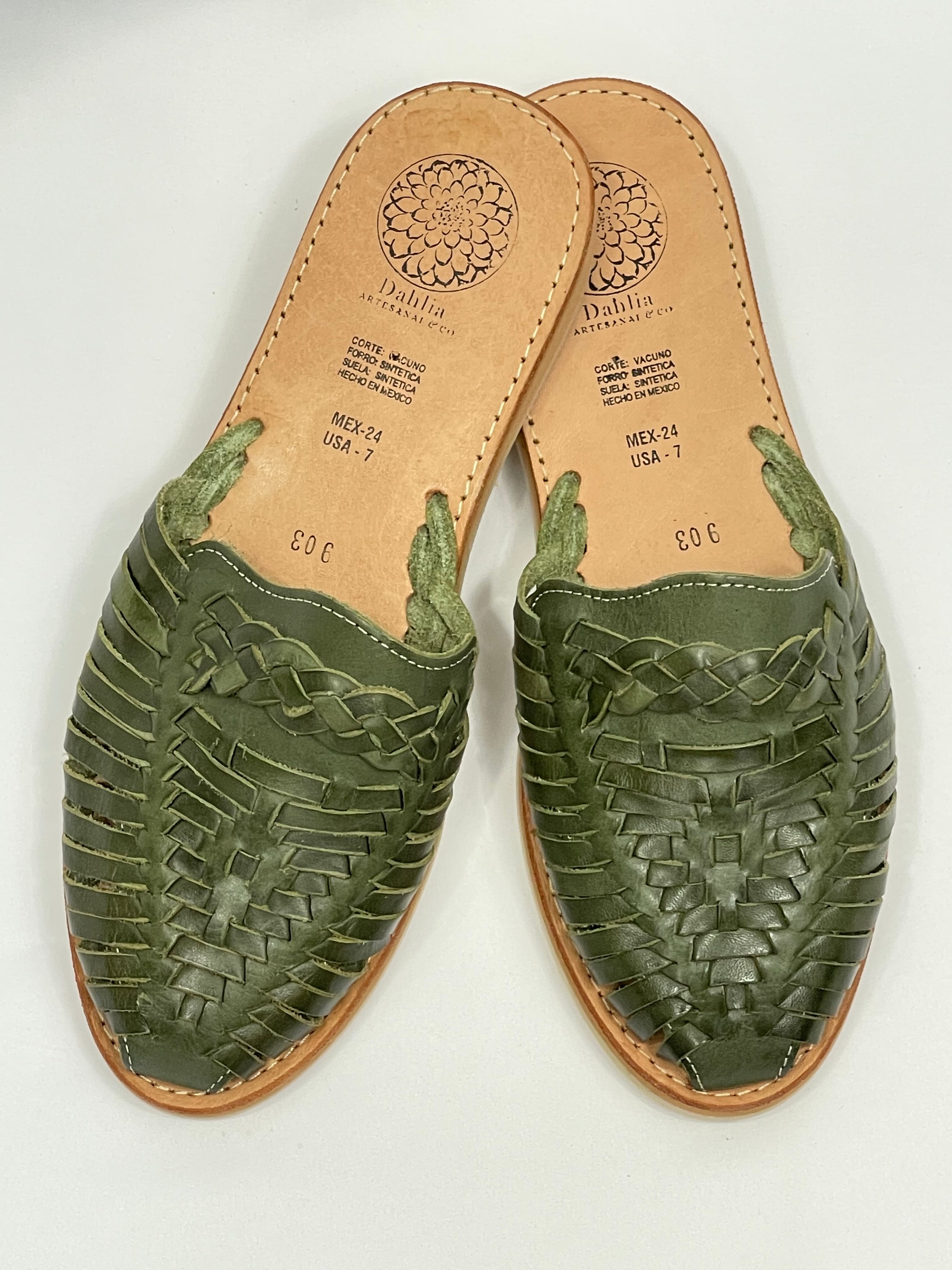 TOBOGANES MULE - VERDE OLIVA