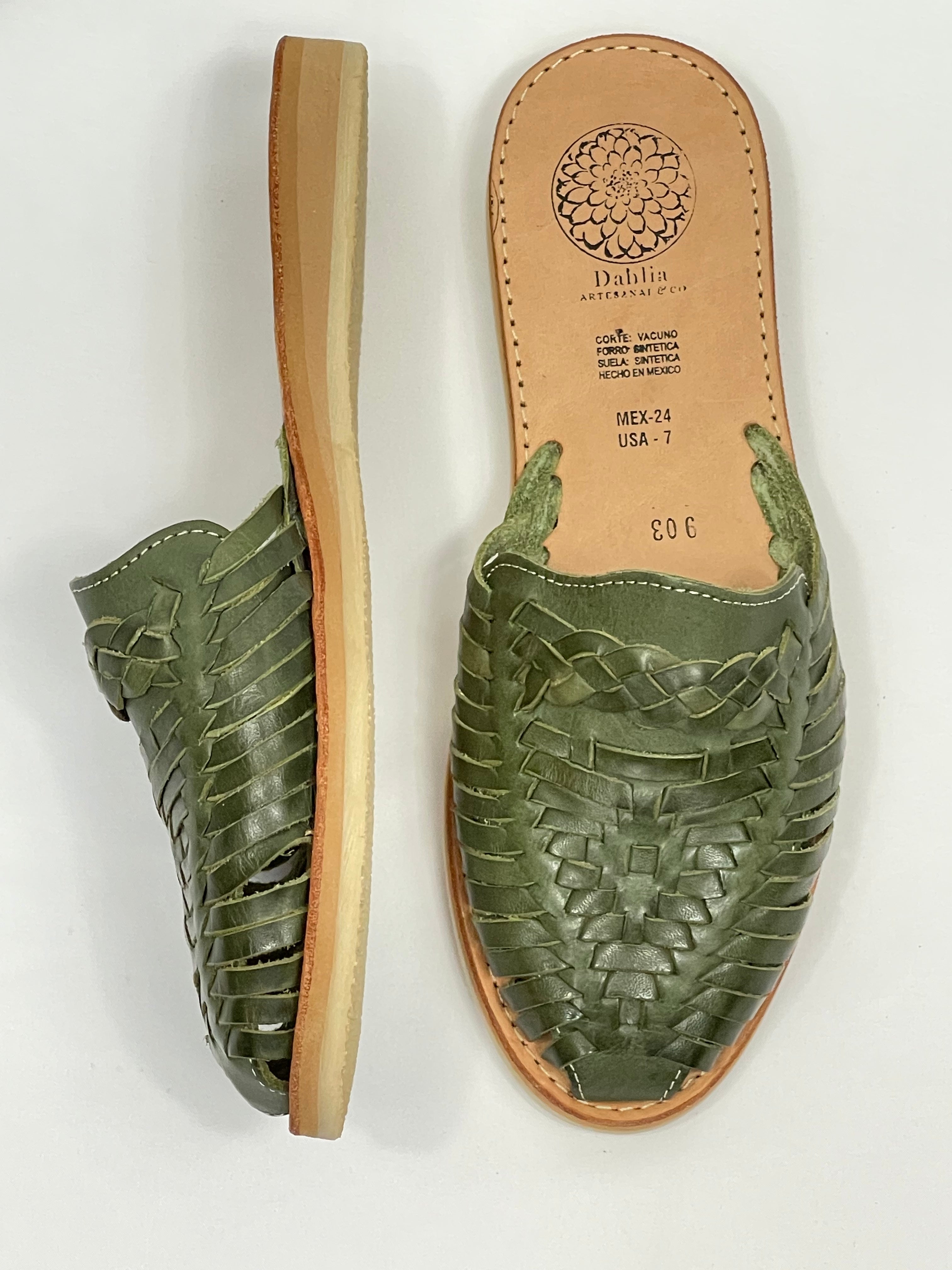 TOBOGANES MULE - VERDE OLIVA