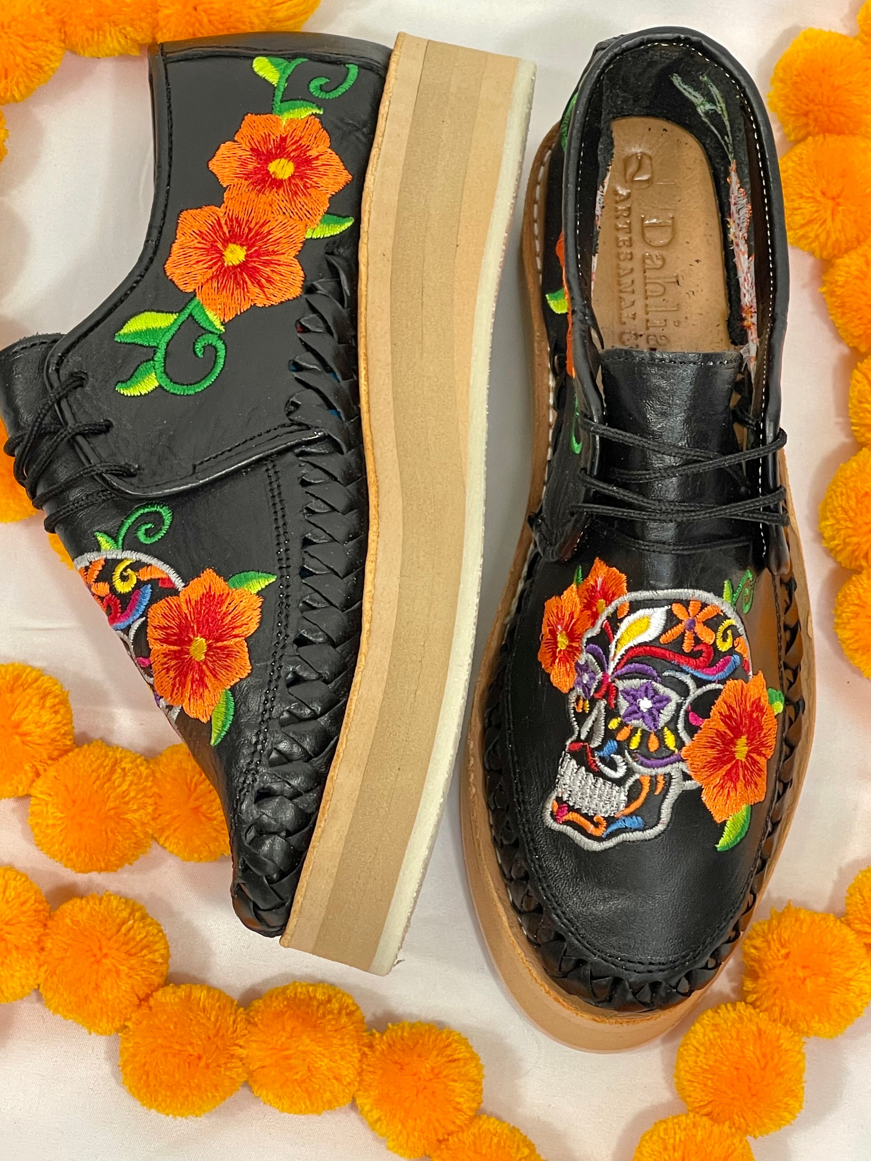 LOAFERS - DIA DE LOS MUERTOS (BLACK)