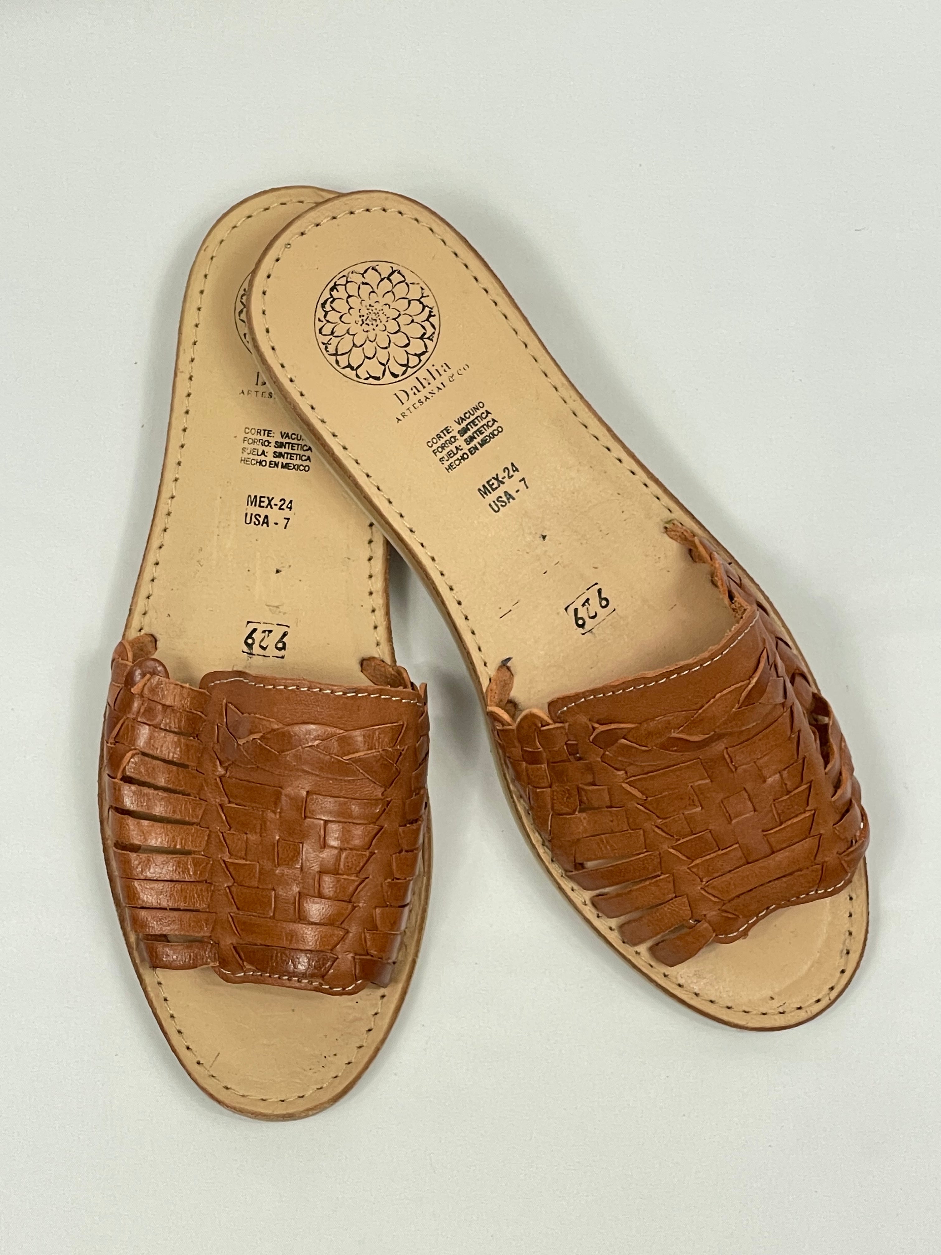 LEYNY SLIDES - BROWN