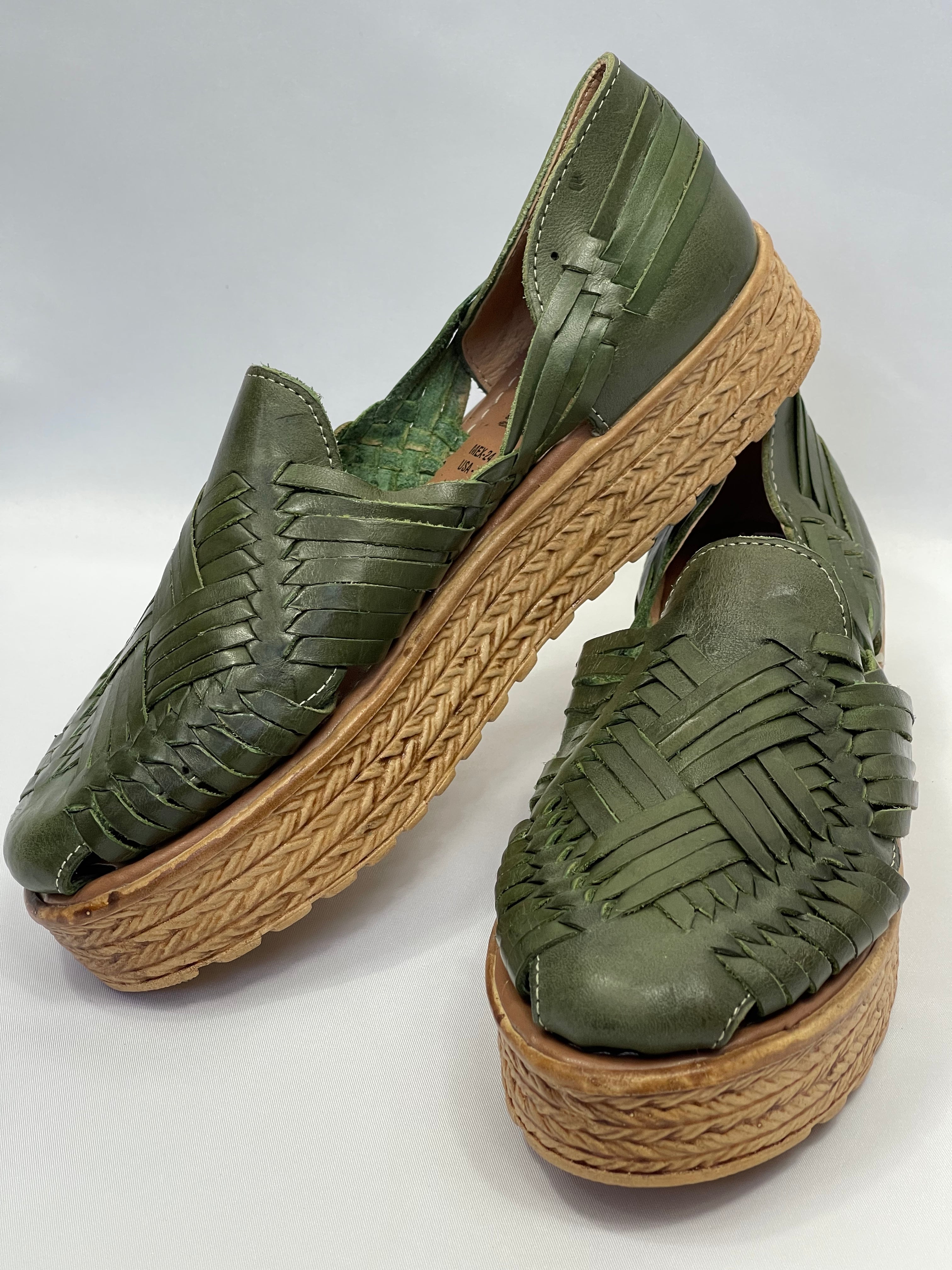 DAHLIA PLATFORMS - OLIVE GREEN
