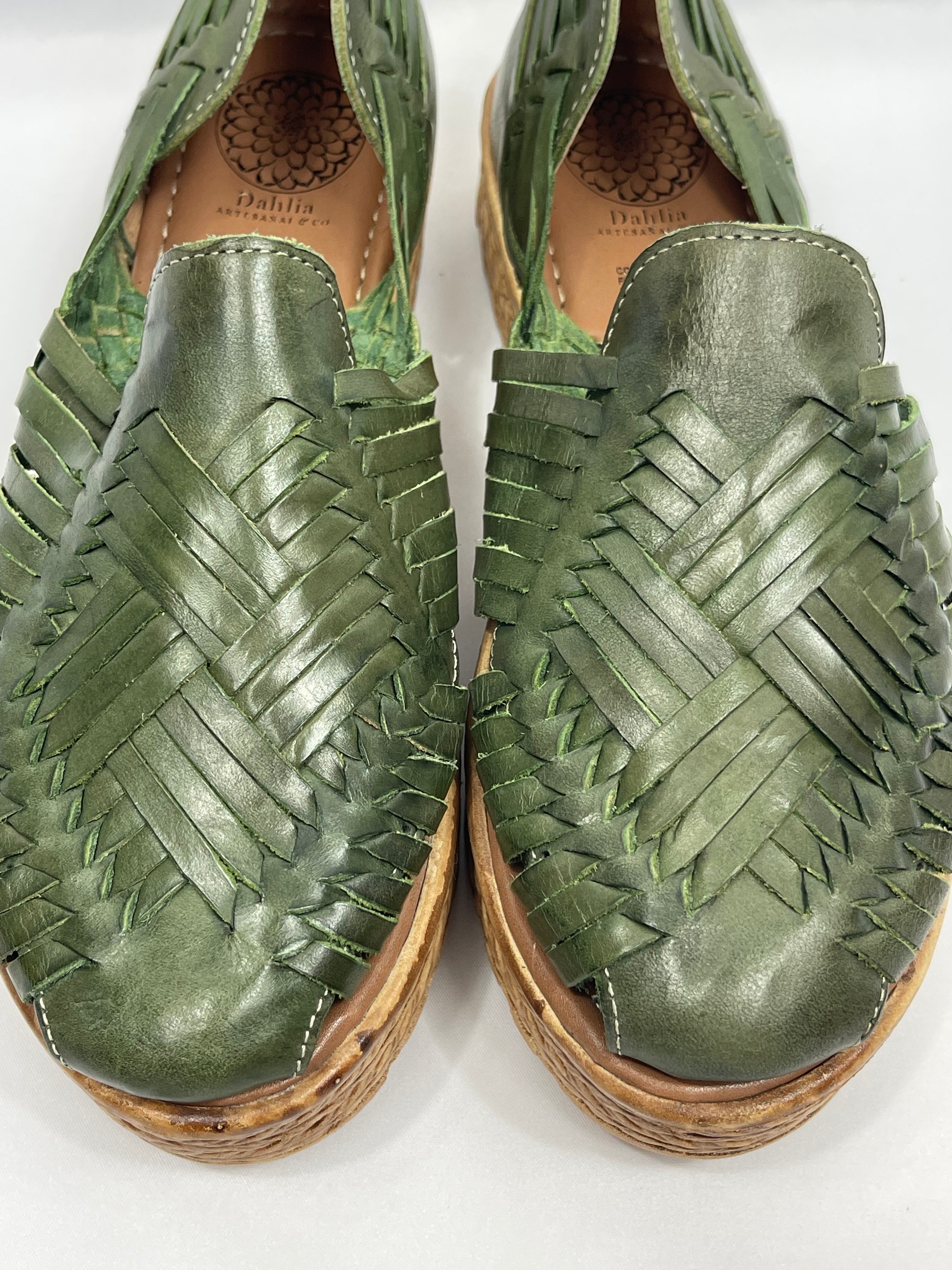 DAHLIA PLATFORMS - OLIVE GREEN