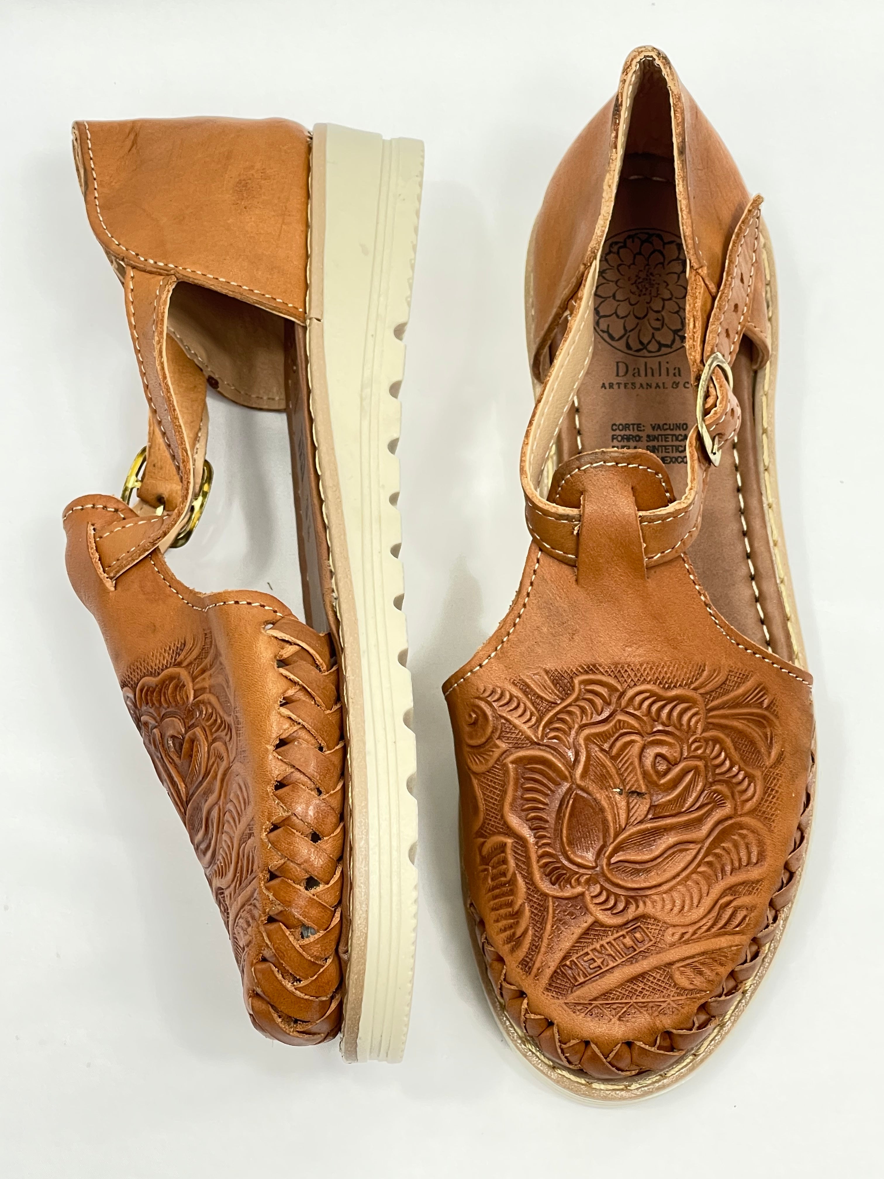 FLOR HUARACHES - TAN