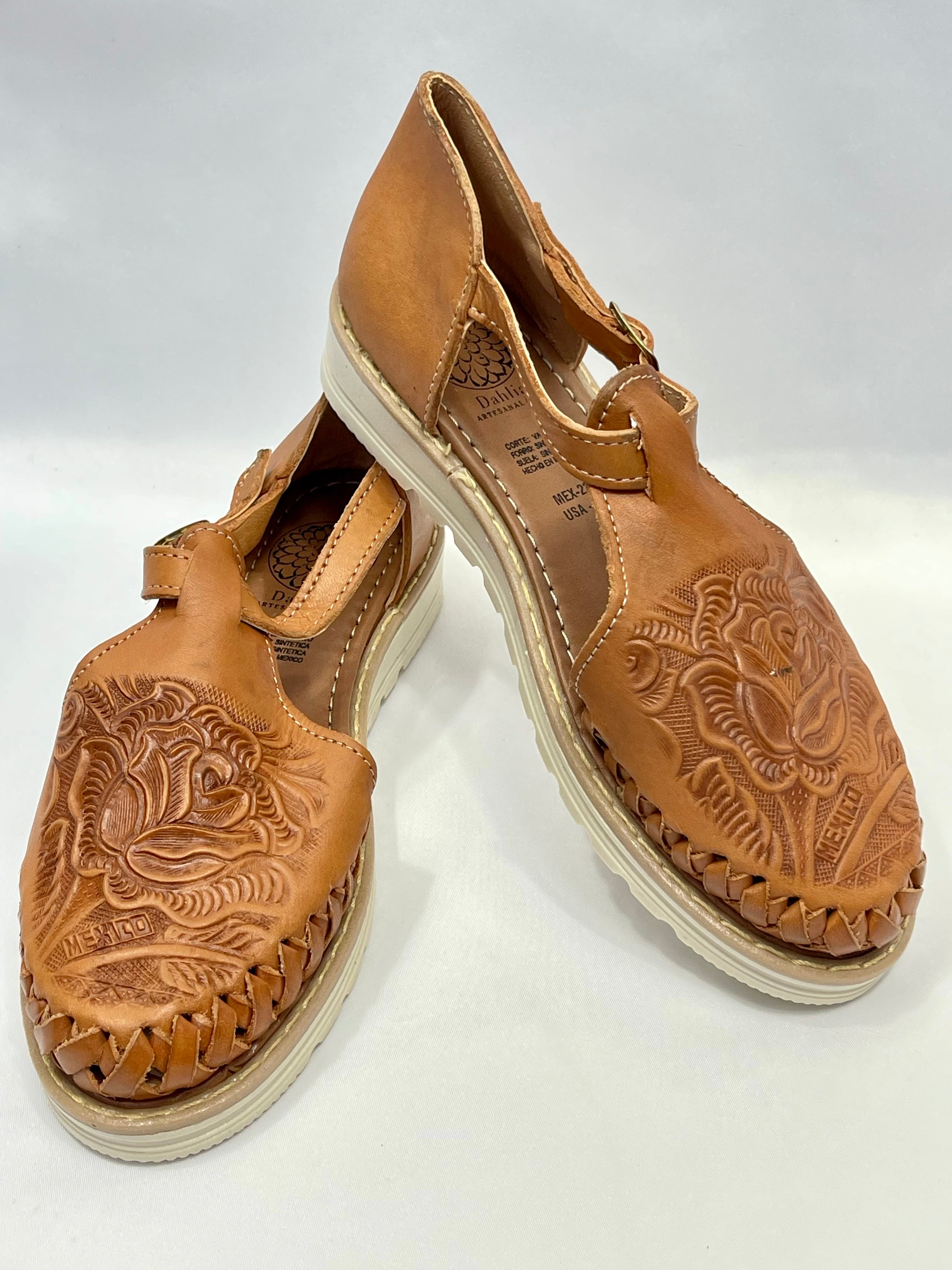 FLOR HUARACHES - TAN