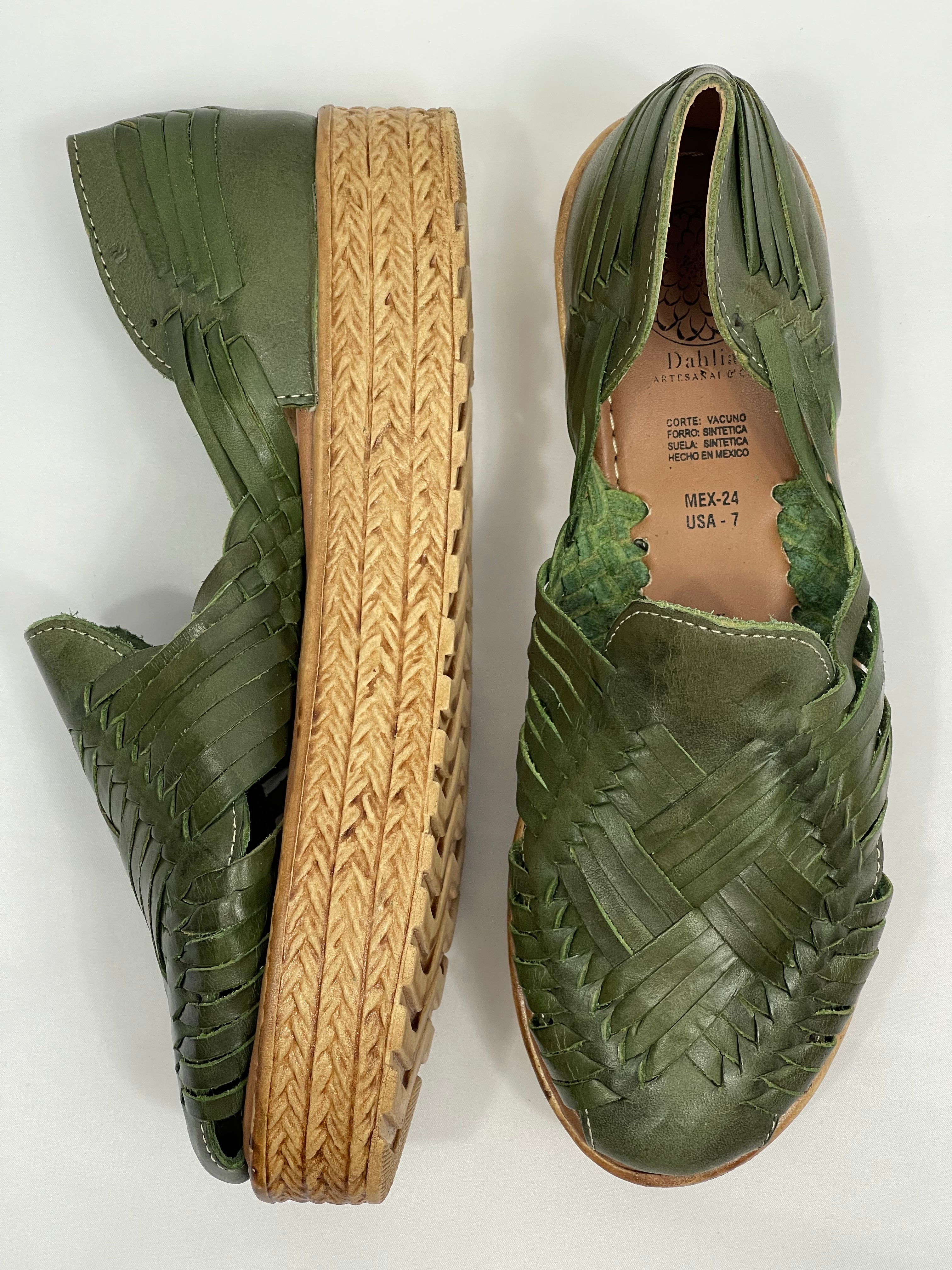 DAHLIA PLATFORMS - OLIVE GREEN