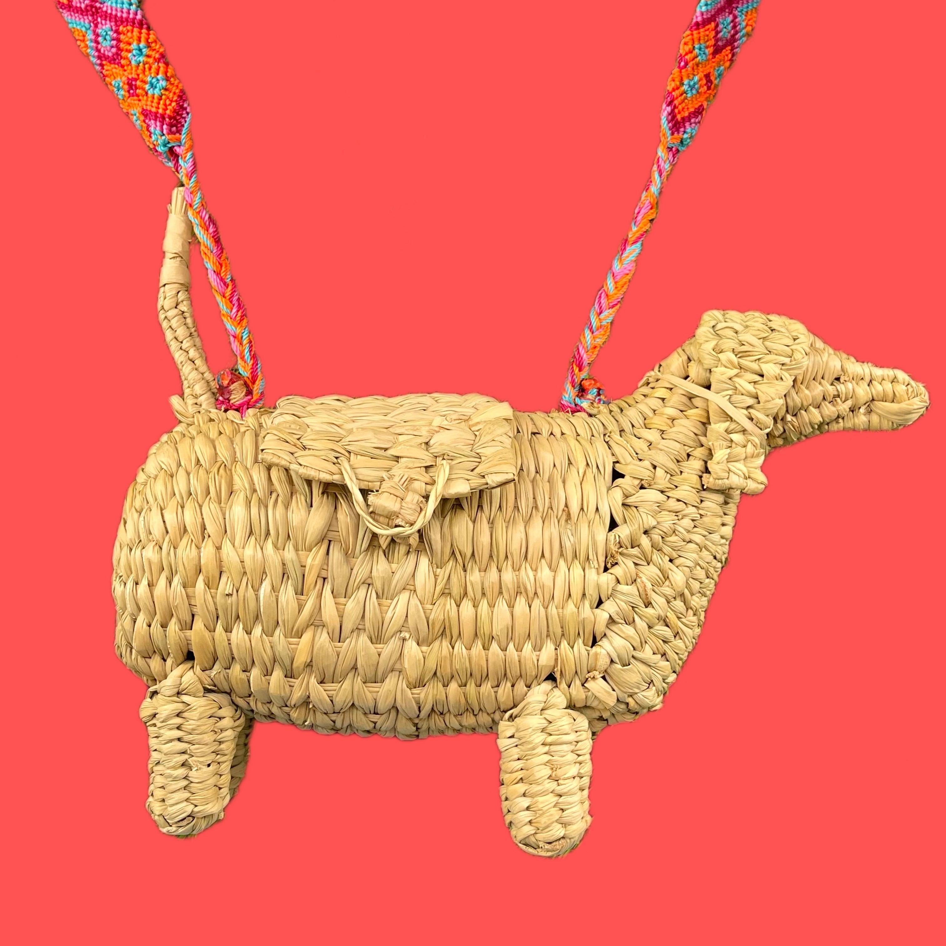 BOLSA DE PALMA TIRANTES Y BORLA - DOGGY