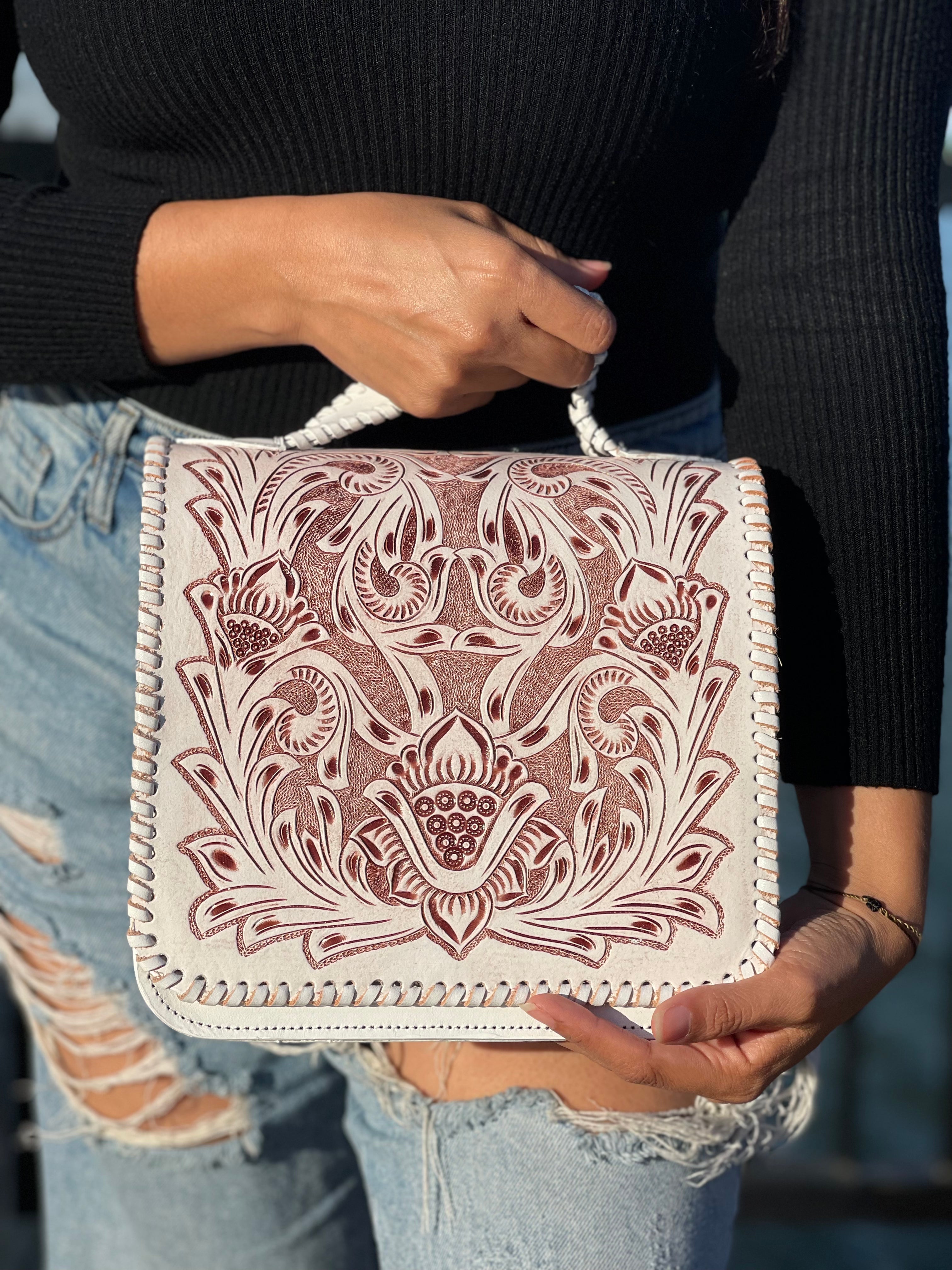 VICTORIA HANDBAG - ANTIQUE WHITE