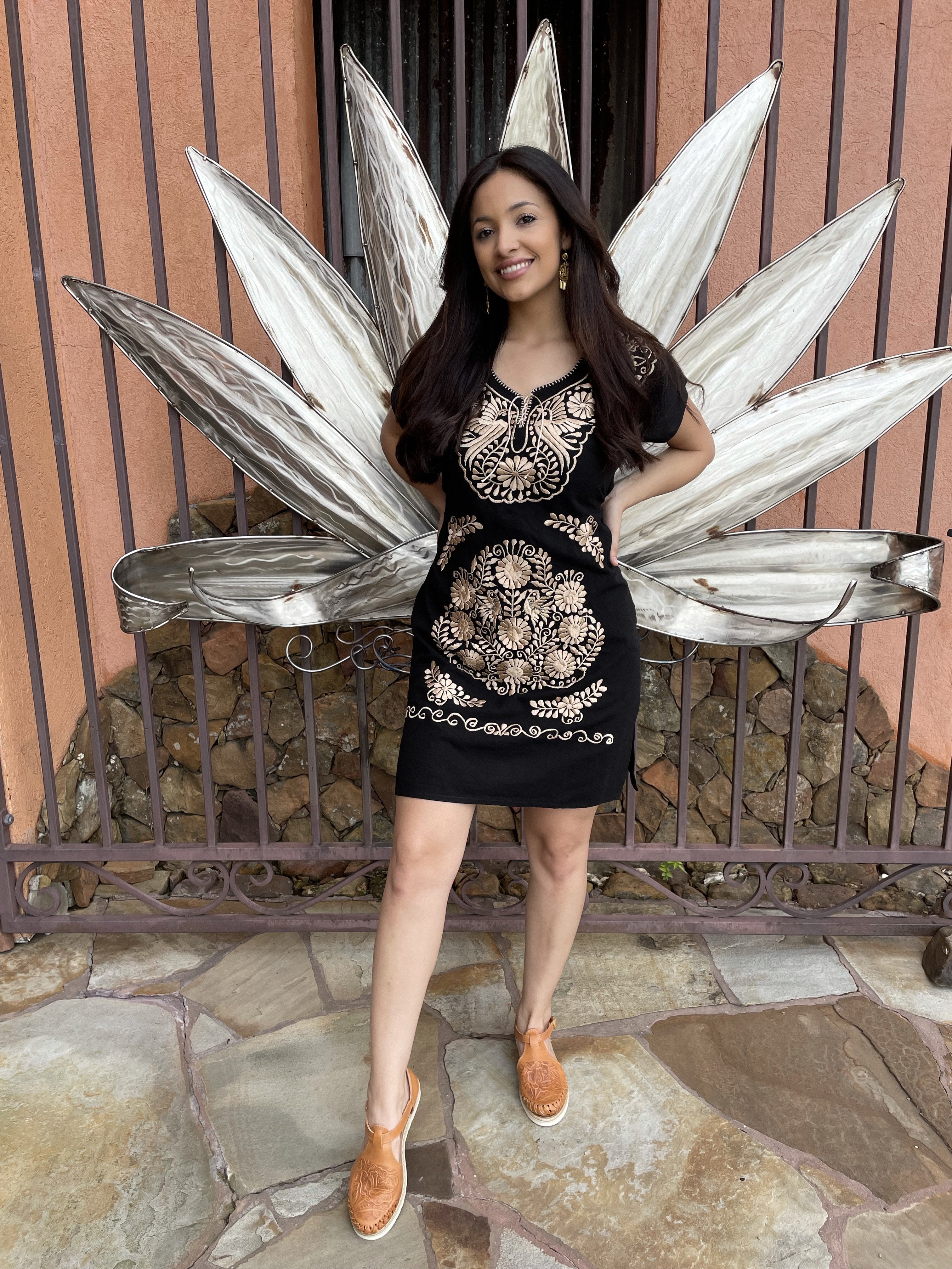 GOLD EMBROIDERED DRESS