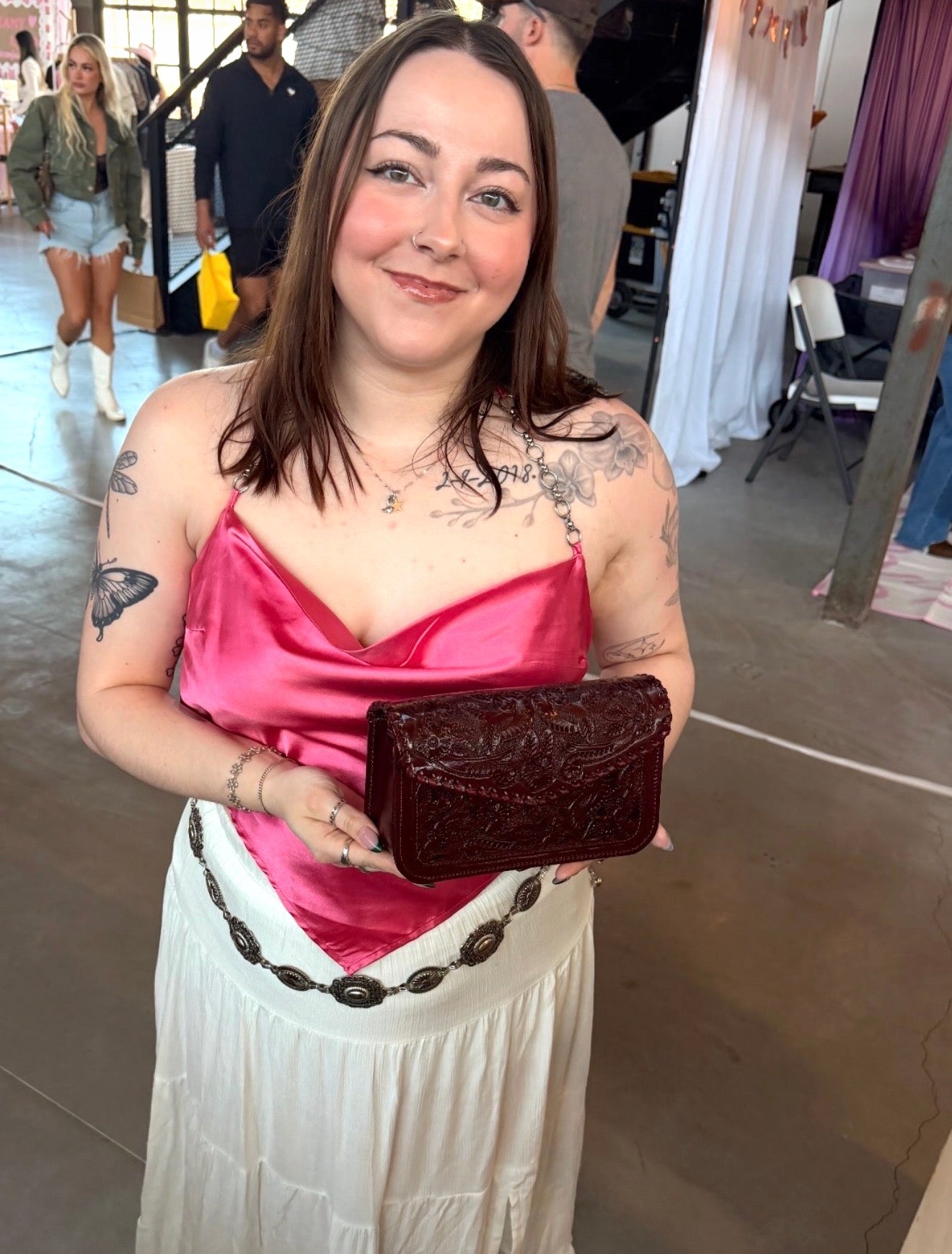 MILAGROS SHOULDER BAG - MERLOT