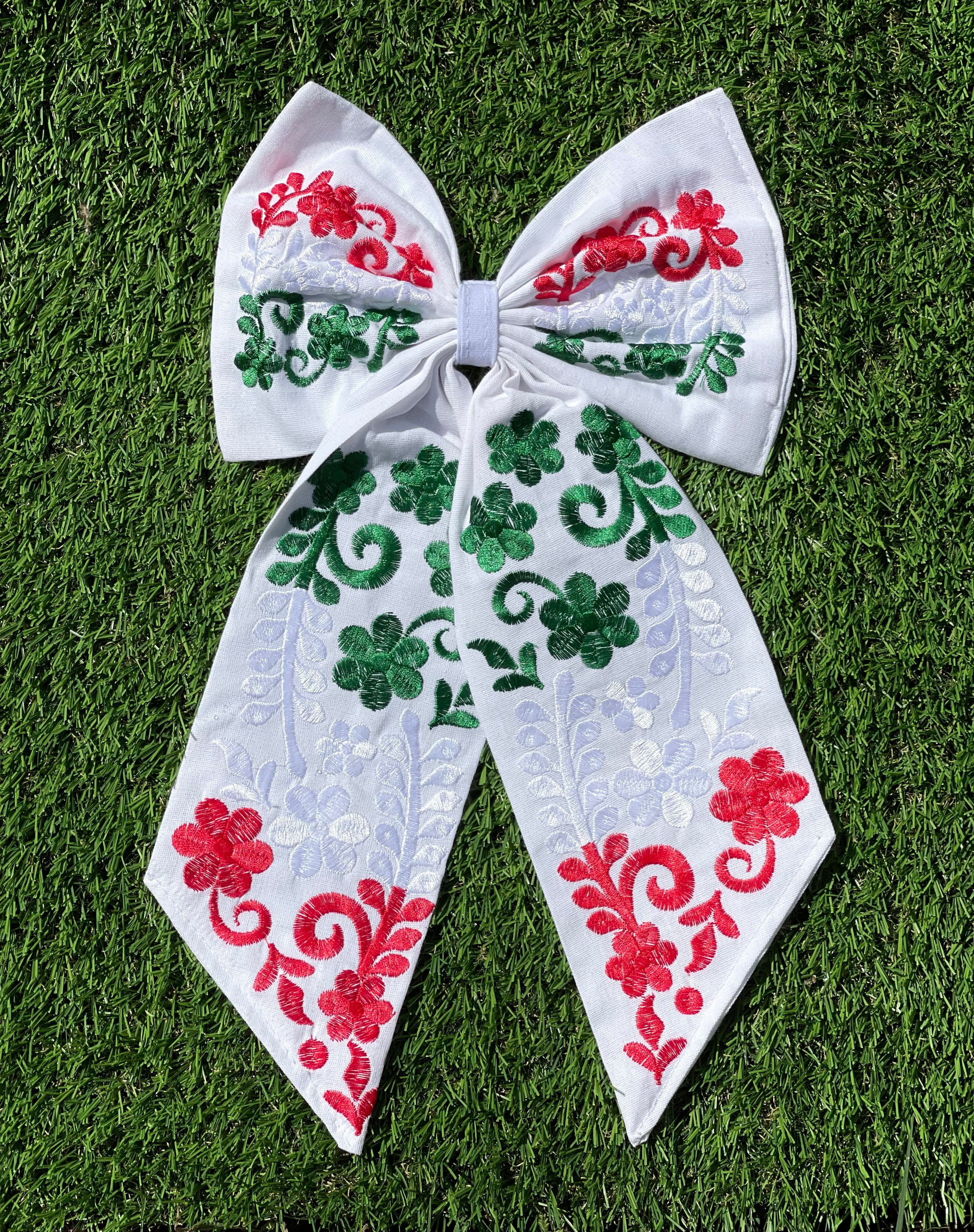 FIESTA PATRIAS EMBROIDERED HAIR BOWS