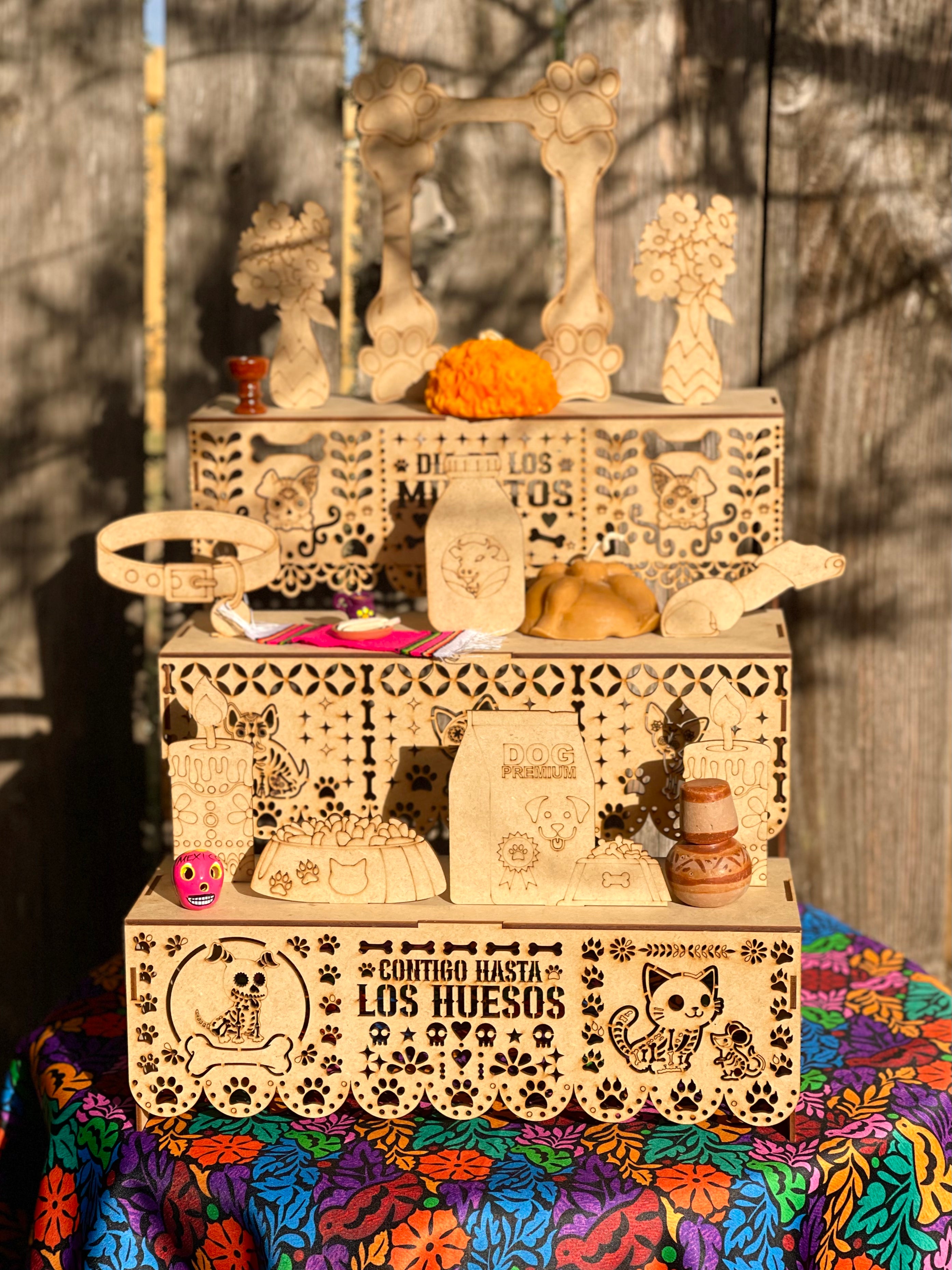 DIA DE LOS MUERTOS DIY ALTAR - CONTIGO HASTA LOS HUESOS