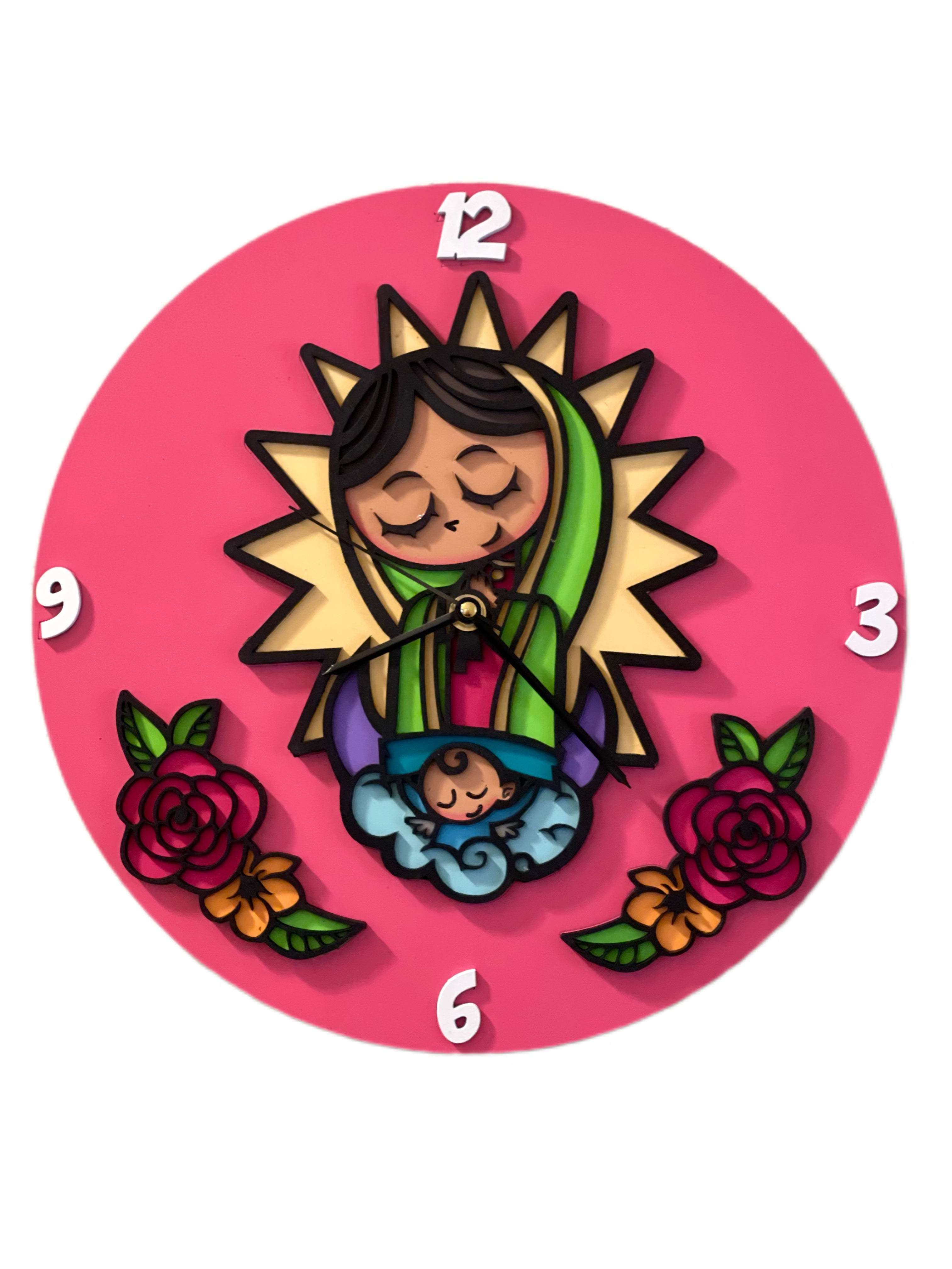 LA VIRGENCITA - LARGE WALL CLOCK