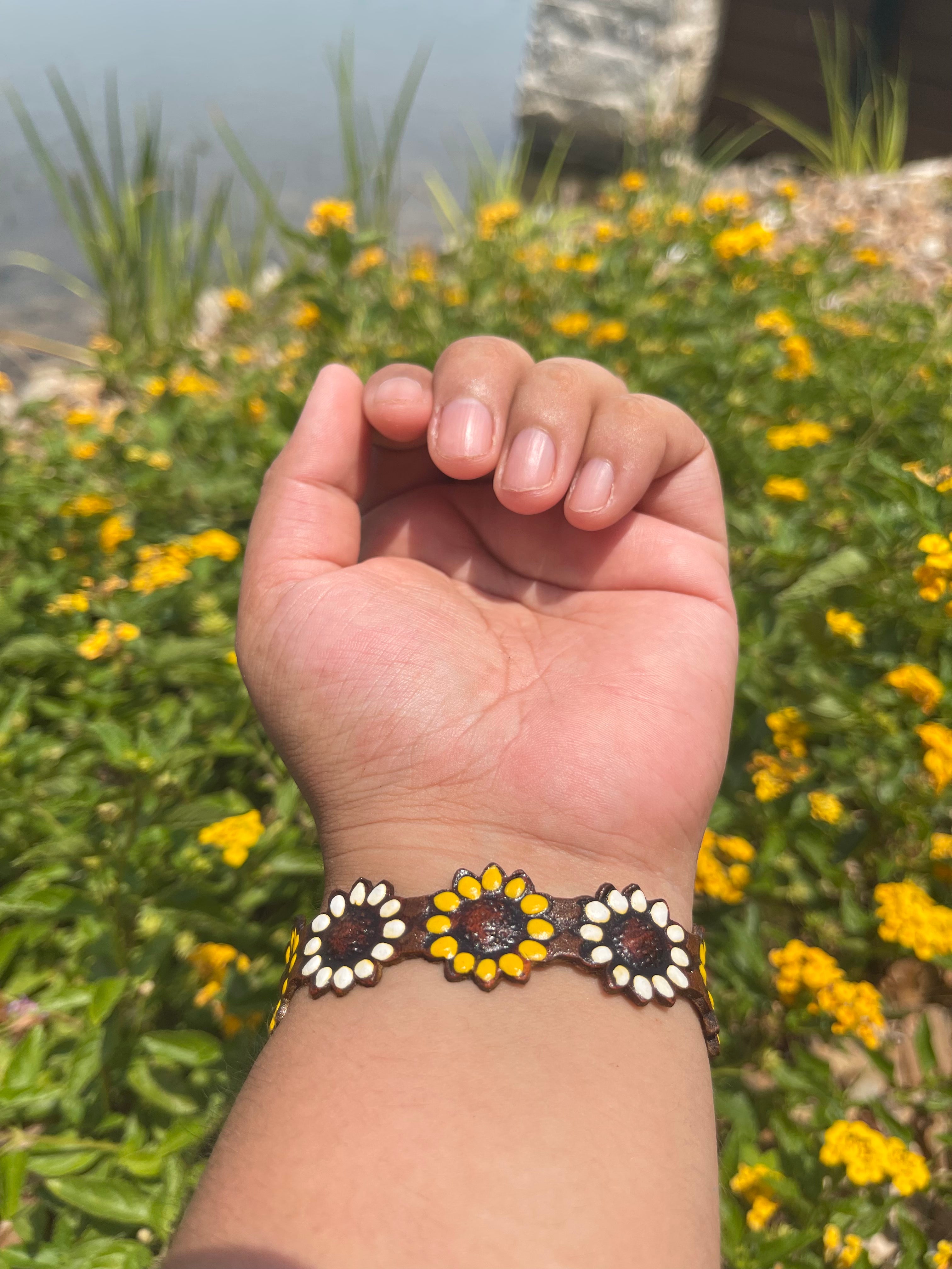 Sunflower bracelet best sale