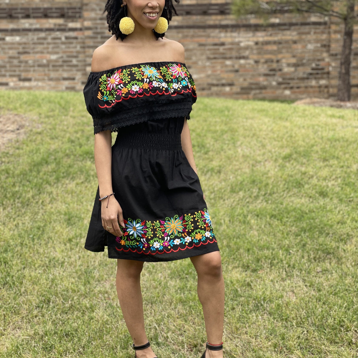 black mexican dress